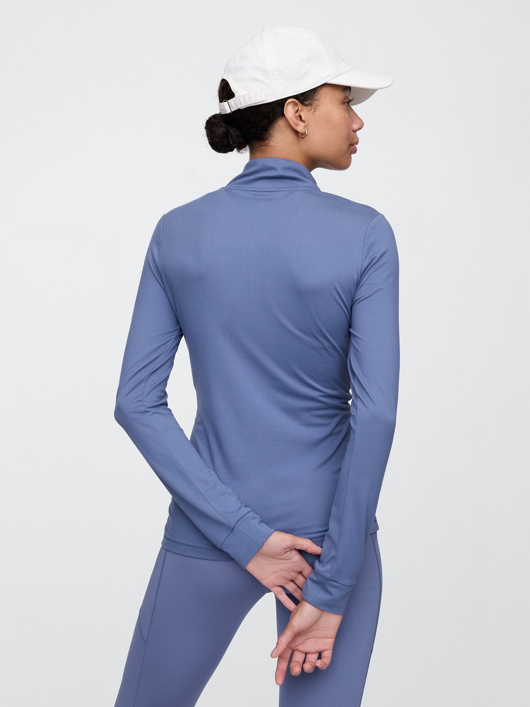 Blue Quarter Zip Long Sleeve Jacket - Image 2 of 5