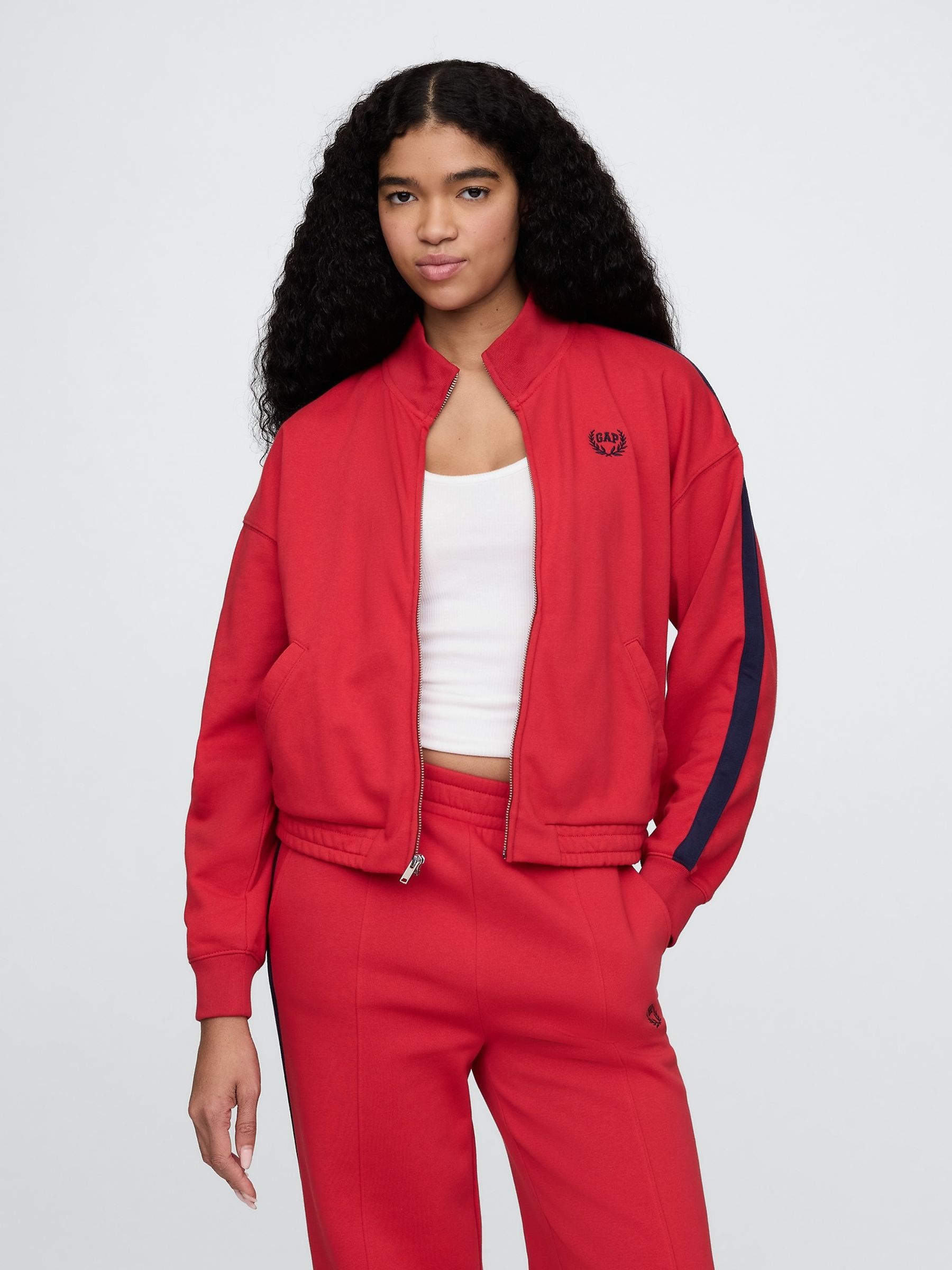 Red Vintage Soft Logo Track Jacket - Image 1 of 5