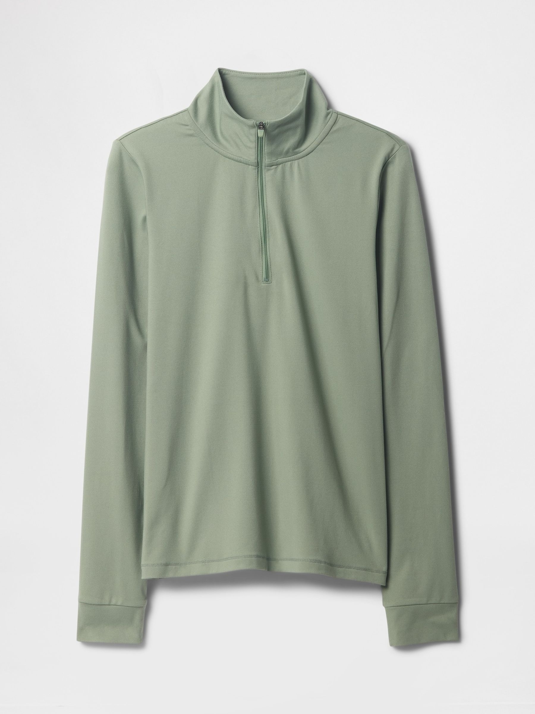 Green Quarter Zip Long Sleeve Jacket - Image 5 of 5