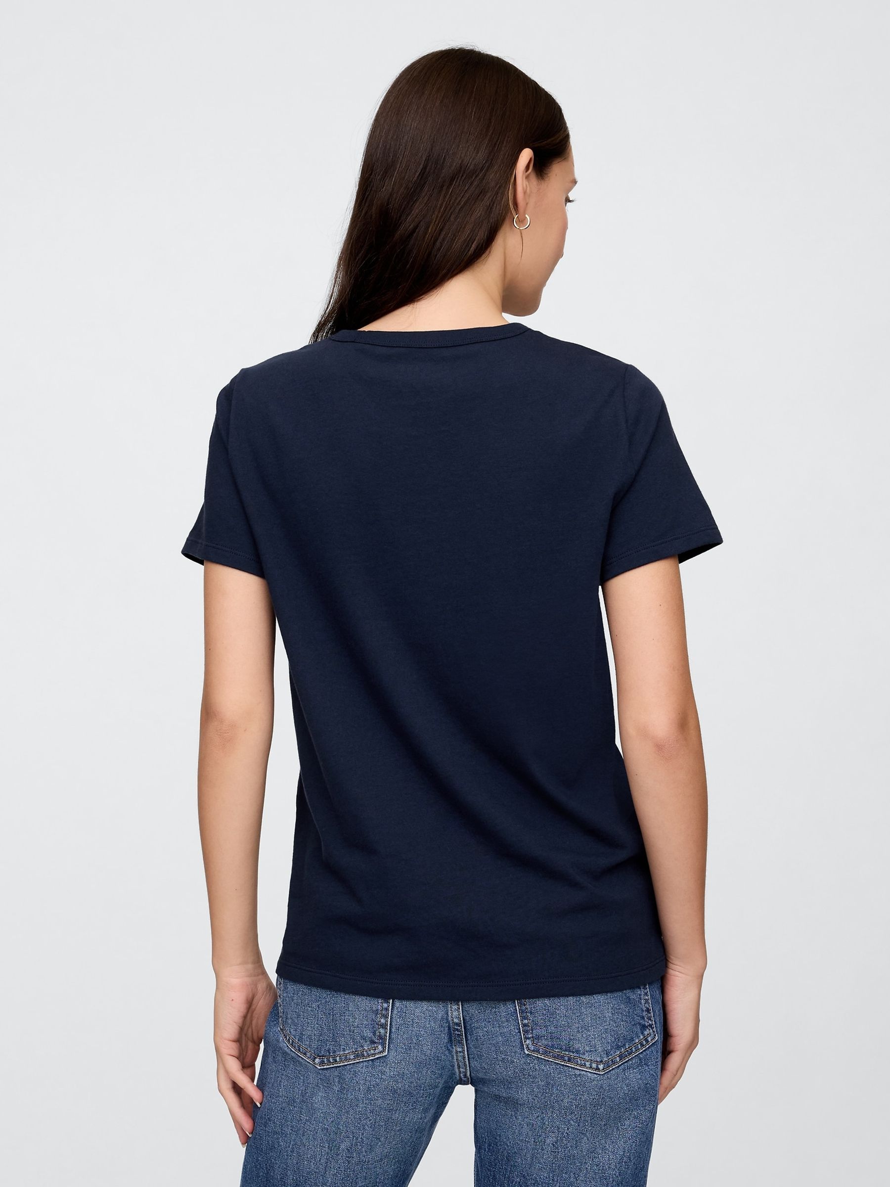 Navy Blue Vintage Mom Logo T-Shirt - Image 2 of 5