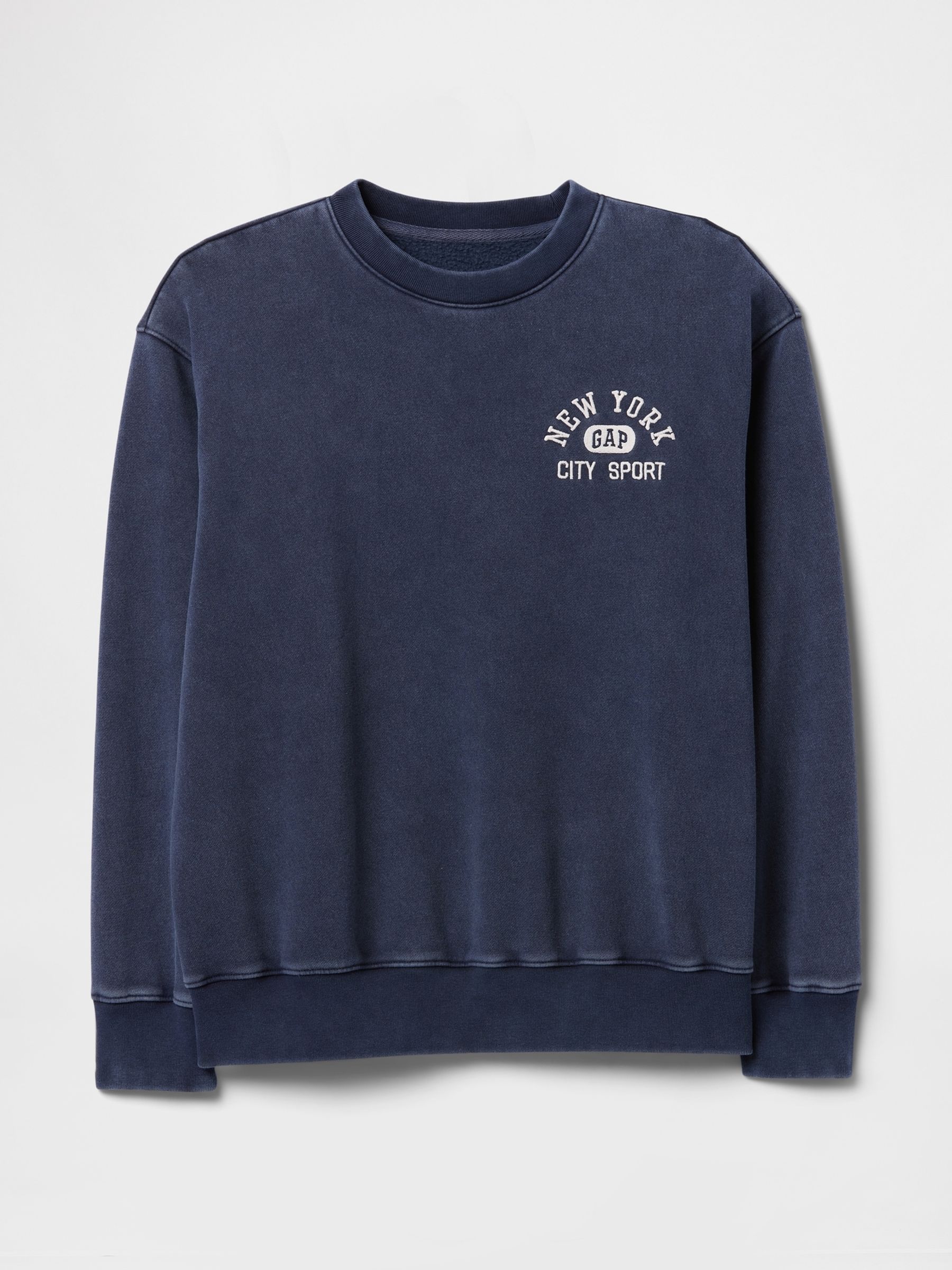 Navy Blue Vintage Soft French Terry Logo Sweatshirt - Image 5 of 5