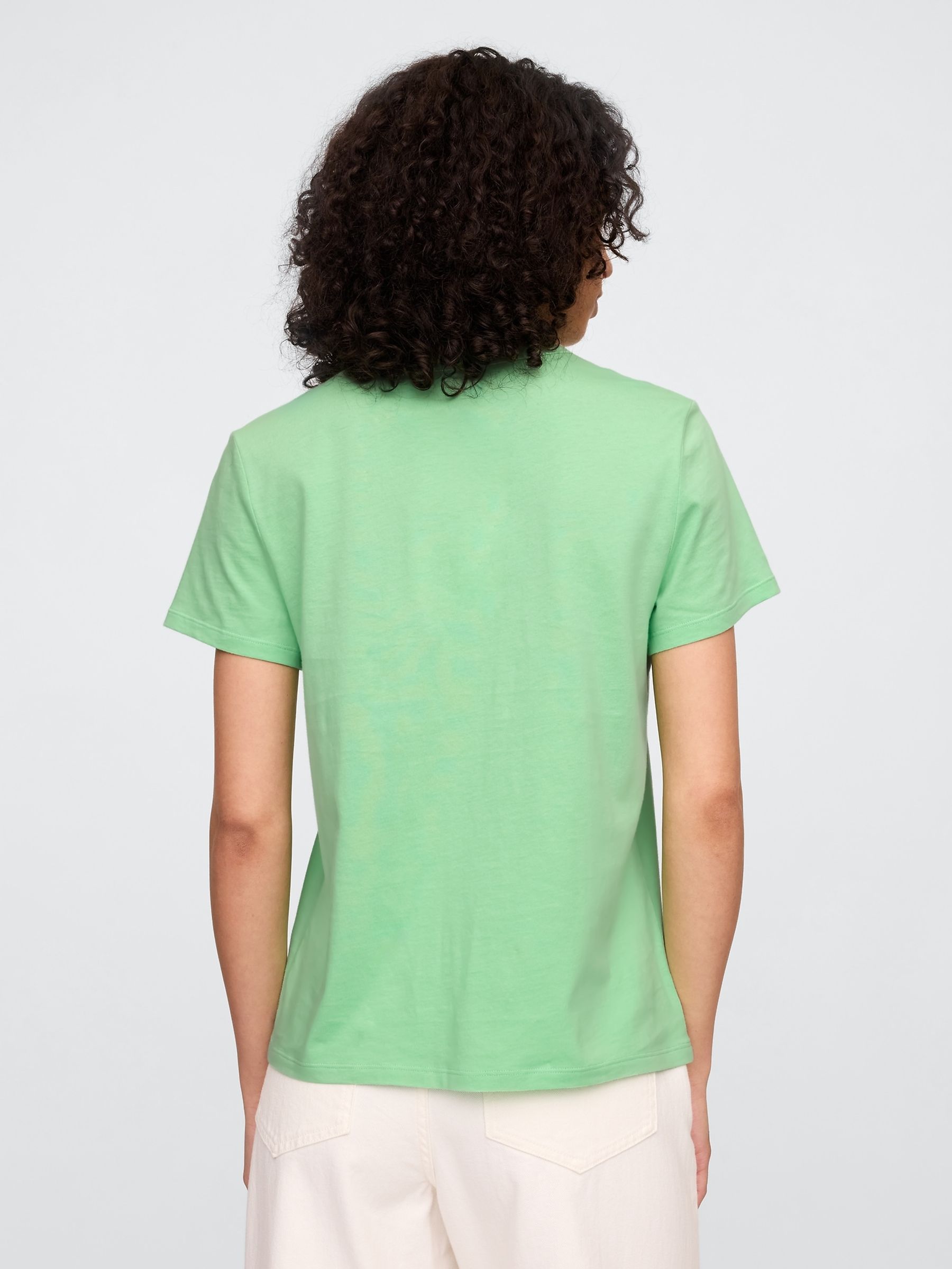 Green Crew Neck Favourite Cotton Short Sleeve T-Shirt - Image 2 of 5