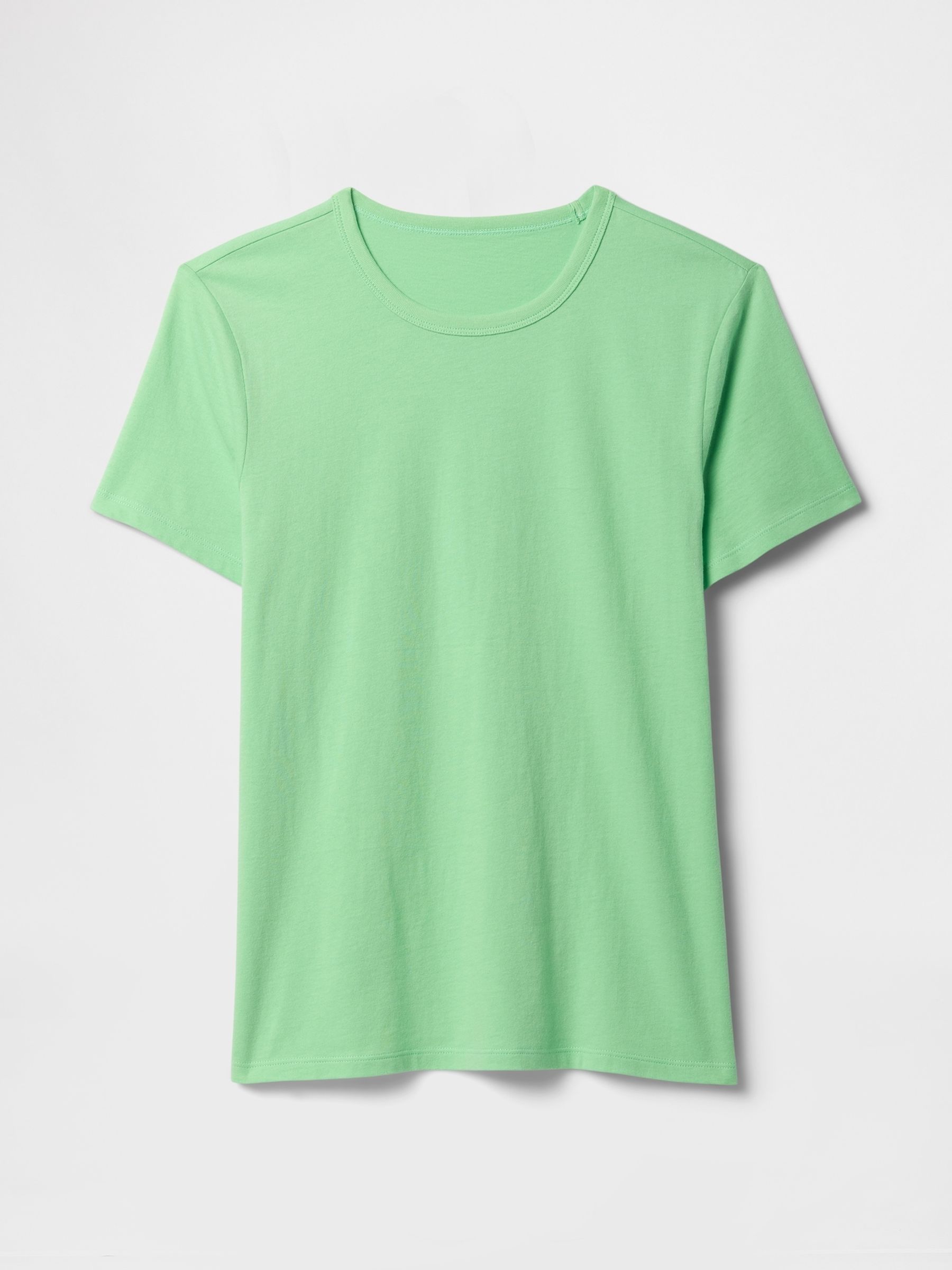 Green Crew Neck Favourite Cotton Short Sleeve T-Shirt - Image 5 of 5