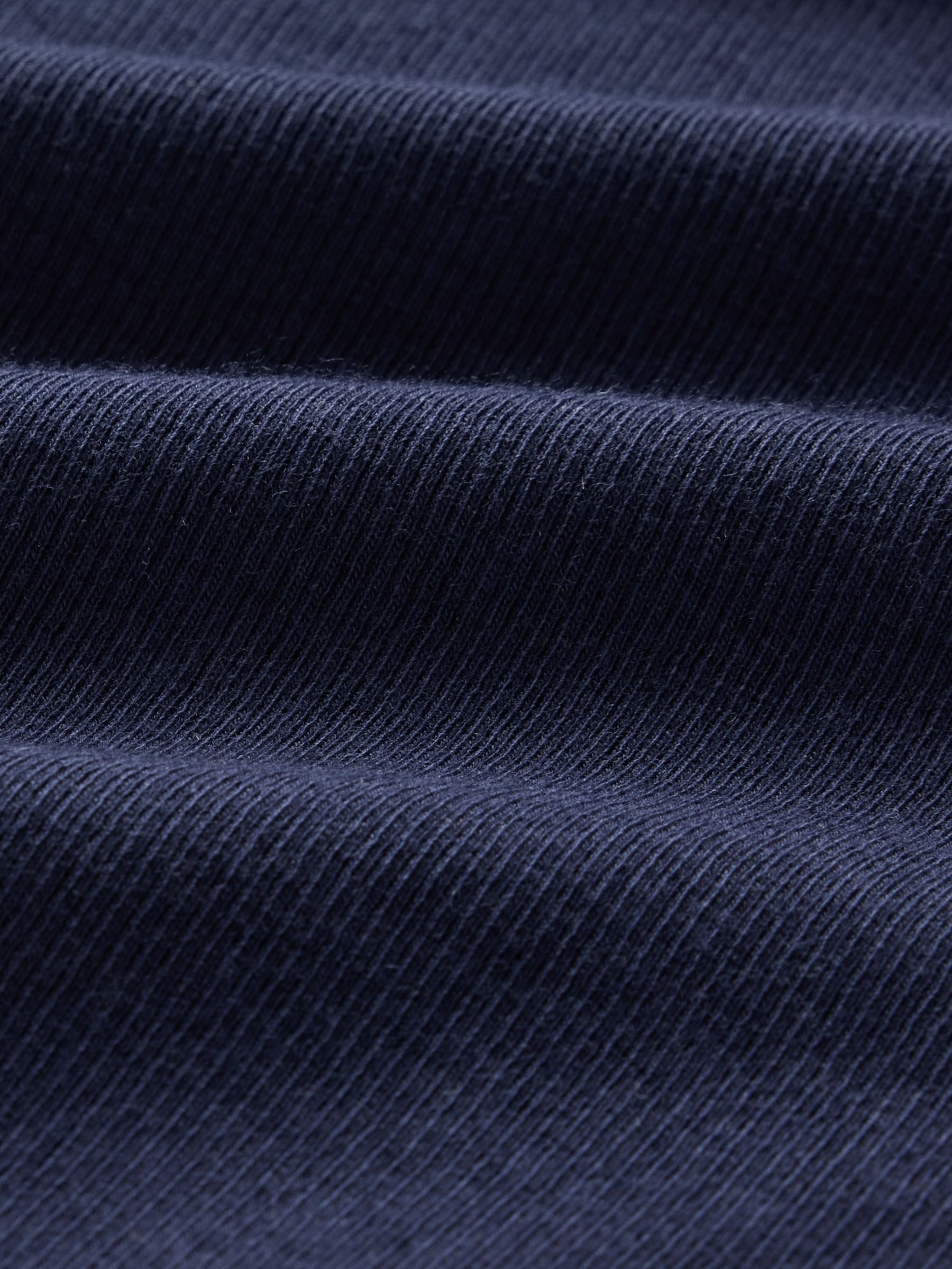 Navy Blue Modern Cotton-Modal Ribbed Midi Dress - Image 5 of 5