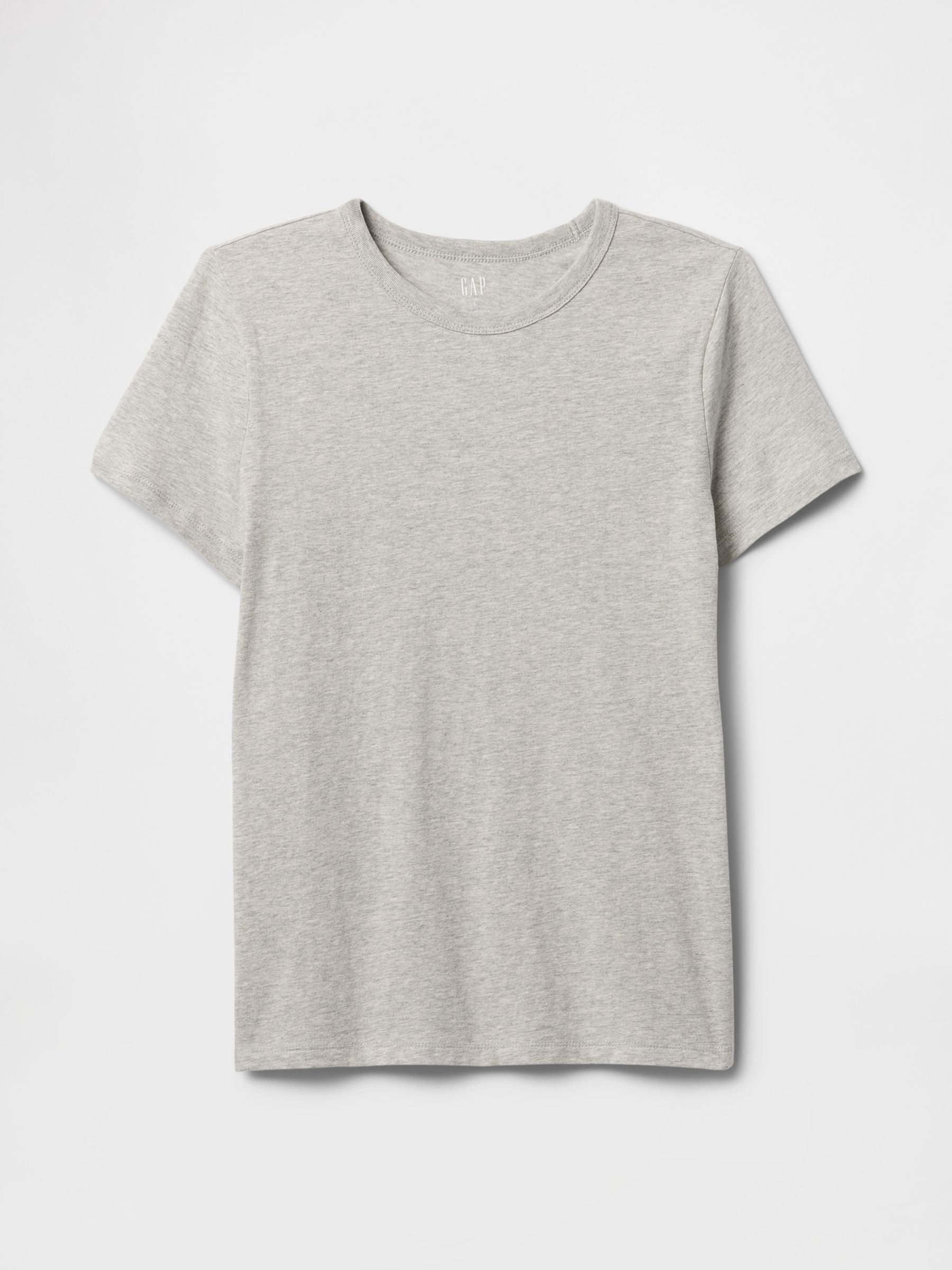 Grey Crew Neck Favourite Cotton Short Sleeve T-Shirt - Image 8 of 8