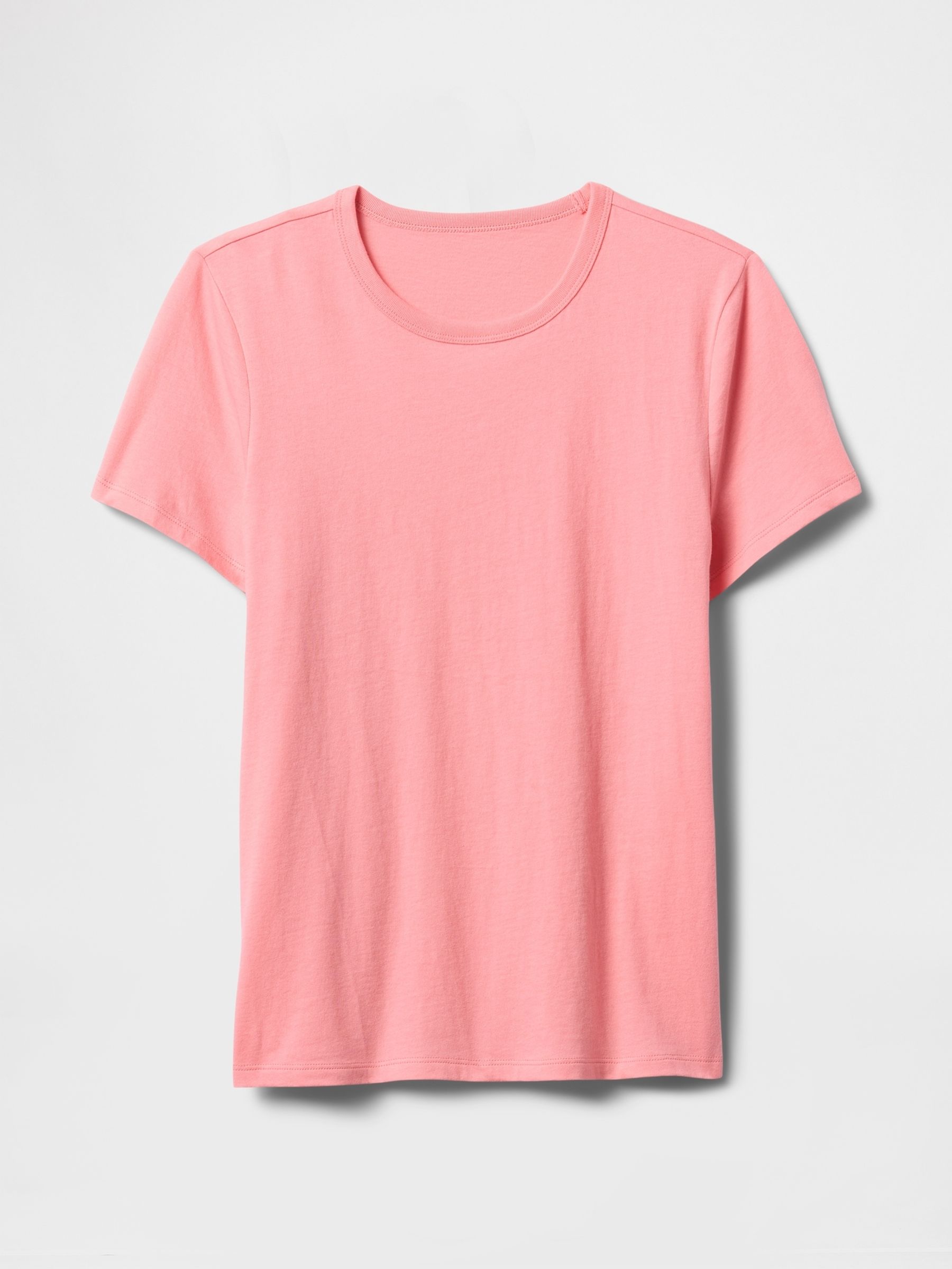 Pink Crew Neck Favourite Cotton Short Sleeve T-Shirt - Image 5 of 5