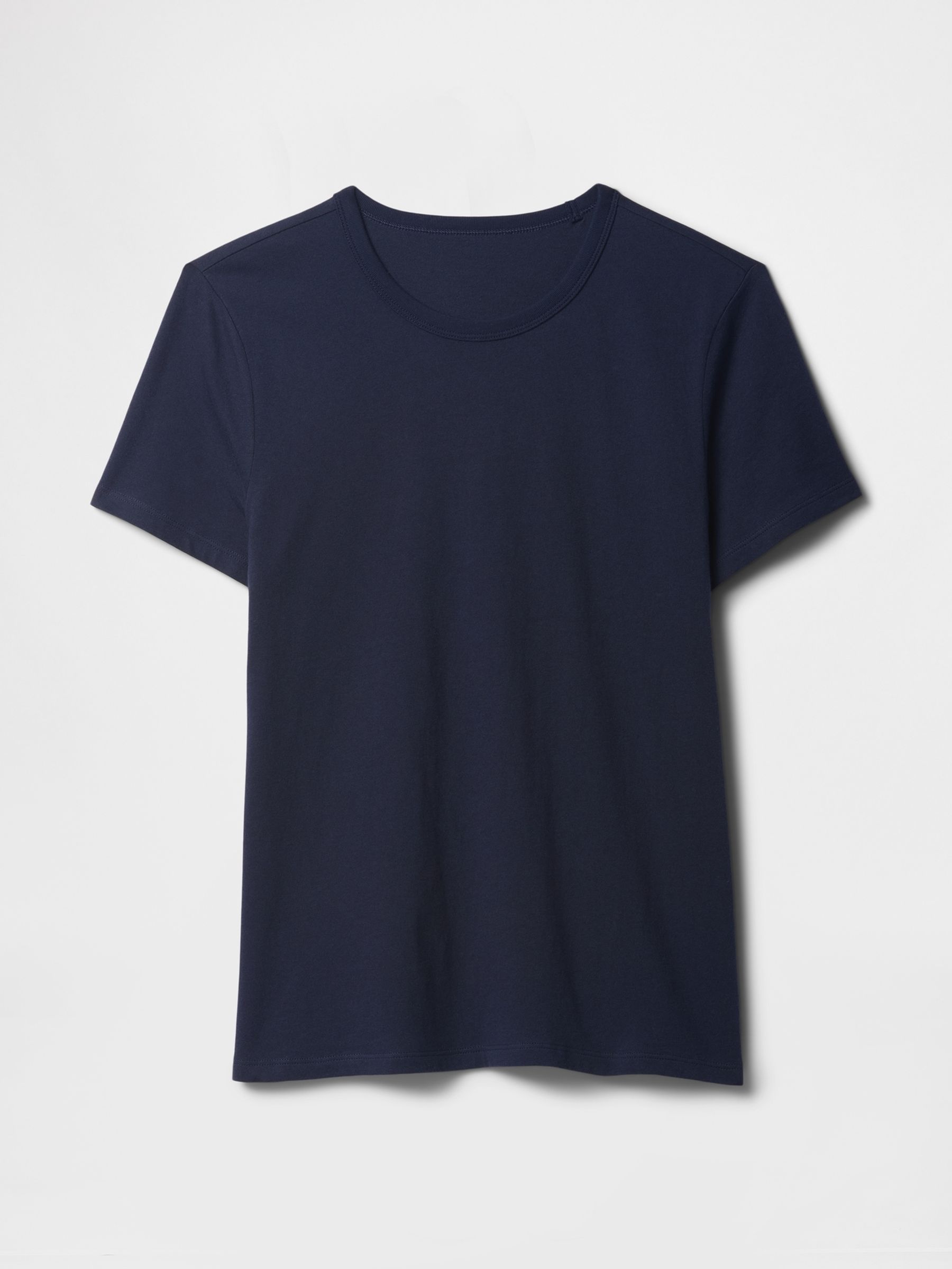 Navy Blue Crew Neck Favourite Cotton Short Sleeve T-Shirt - Image 6 of 6
