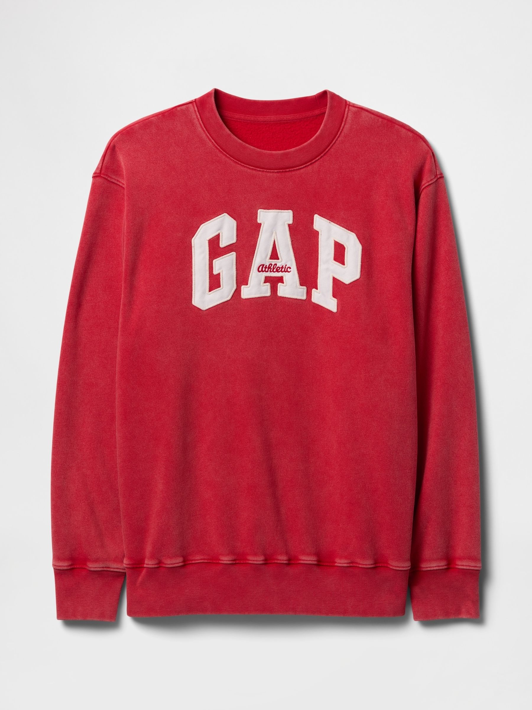 Red Vintage Soft French Terry Logo Sweatshirt - Image 5 of 5