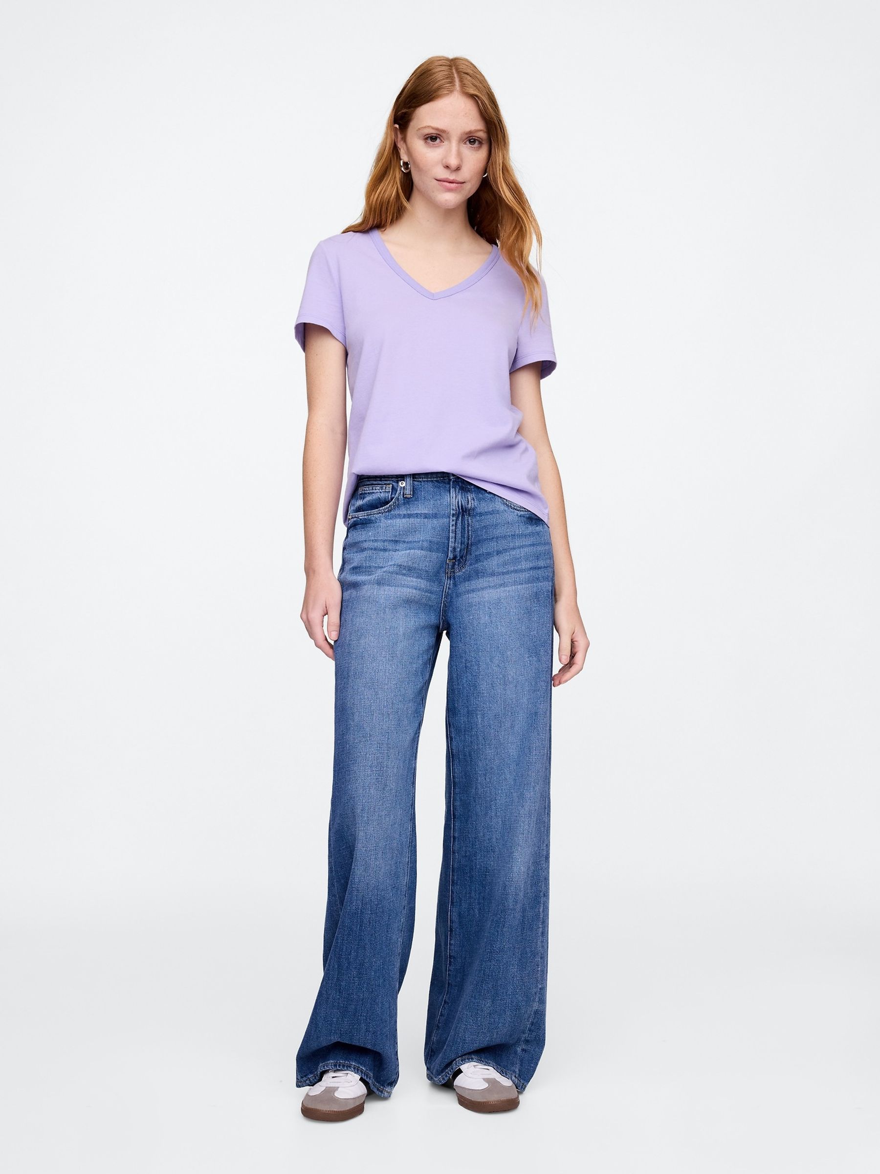 Lilac Purple Favourite Cotton Short Sleeve T-Shirt - Image 3 of 5