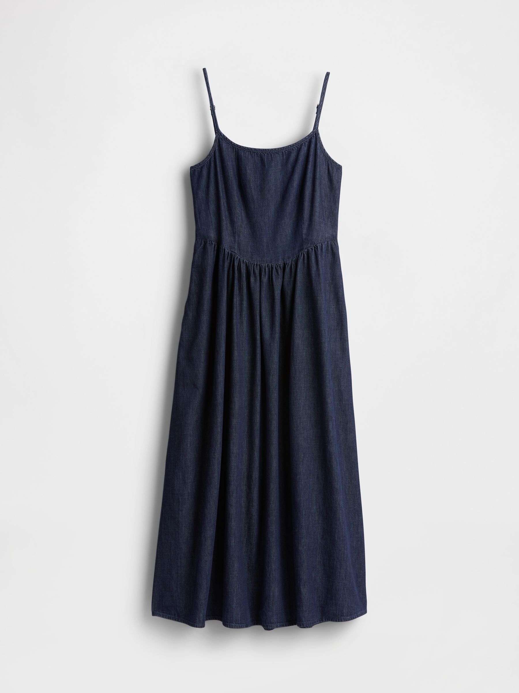 Navy/Blue Denim Maxi Dress - Image 4 of 5