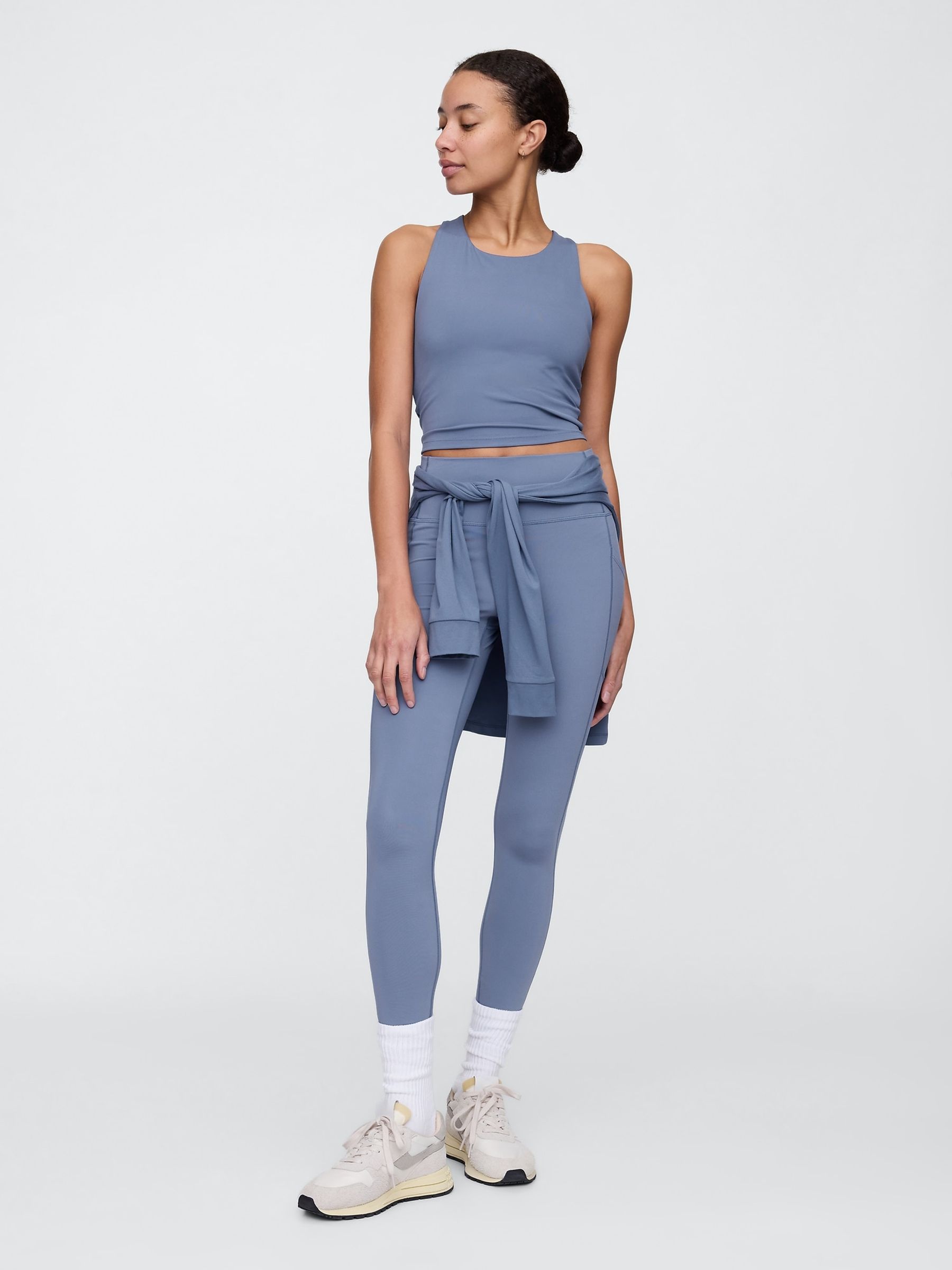 Blue Studio Longline Sports Bra - Image 3 of 4