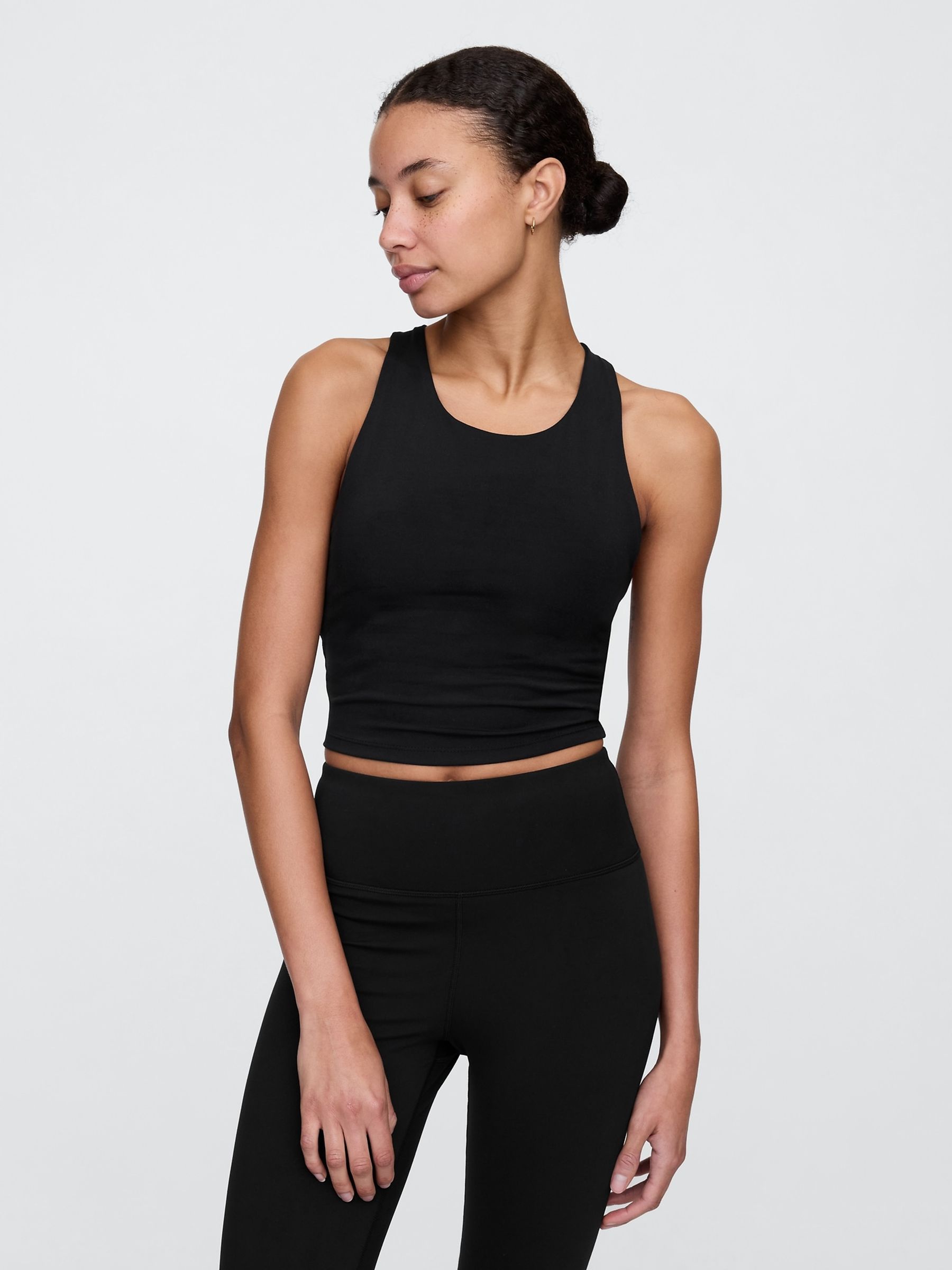Black Studio Longline Sports Bra - Image 1 of 4