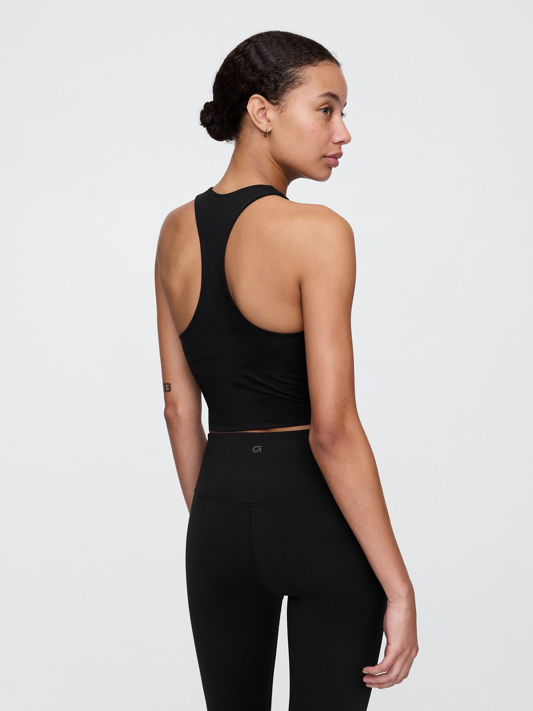 Black Studio Longline Sports Bra - Image 2 of 4