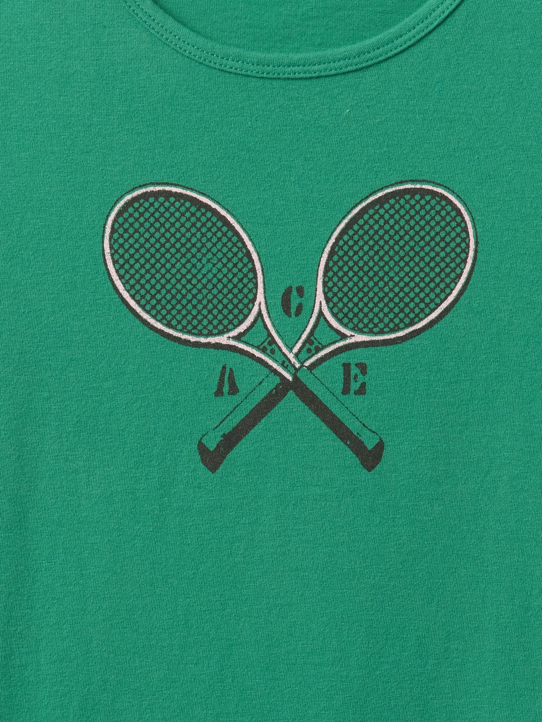 Green Cropped Graphic T-Shirt - Image 5 of 5
