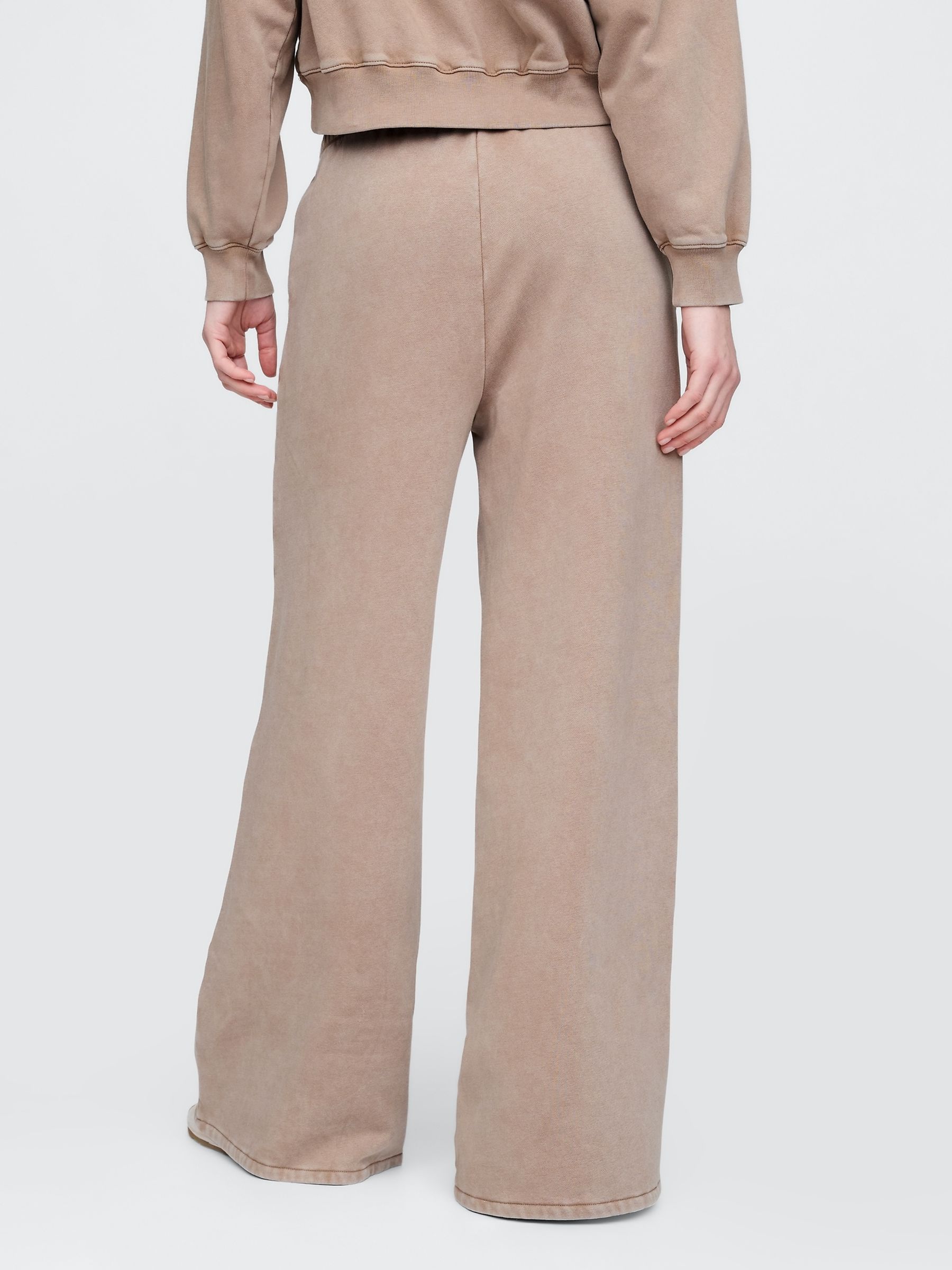 Brown Vintage Soft Baggy Wide-Leg Joggers - Image 2 of 5