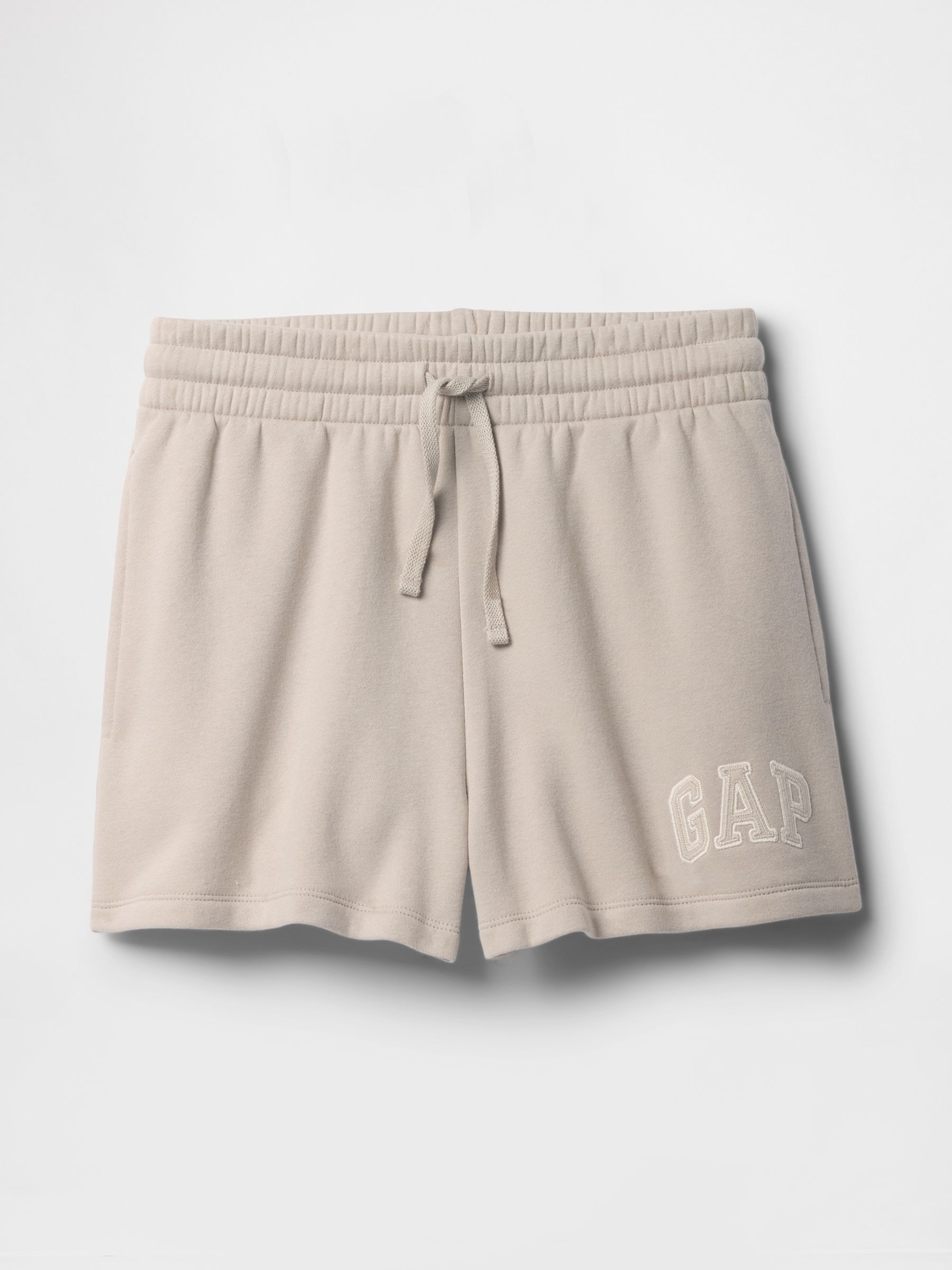 Beige Logo Pull On Shorts - Image 5 of 5