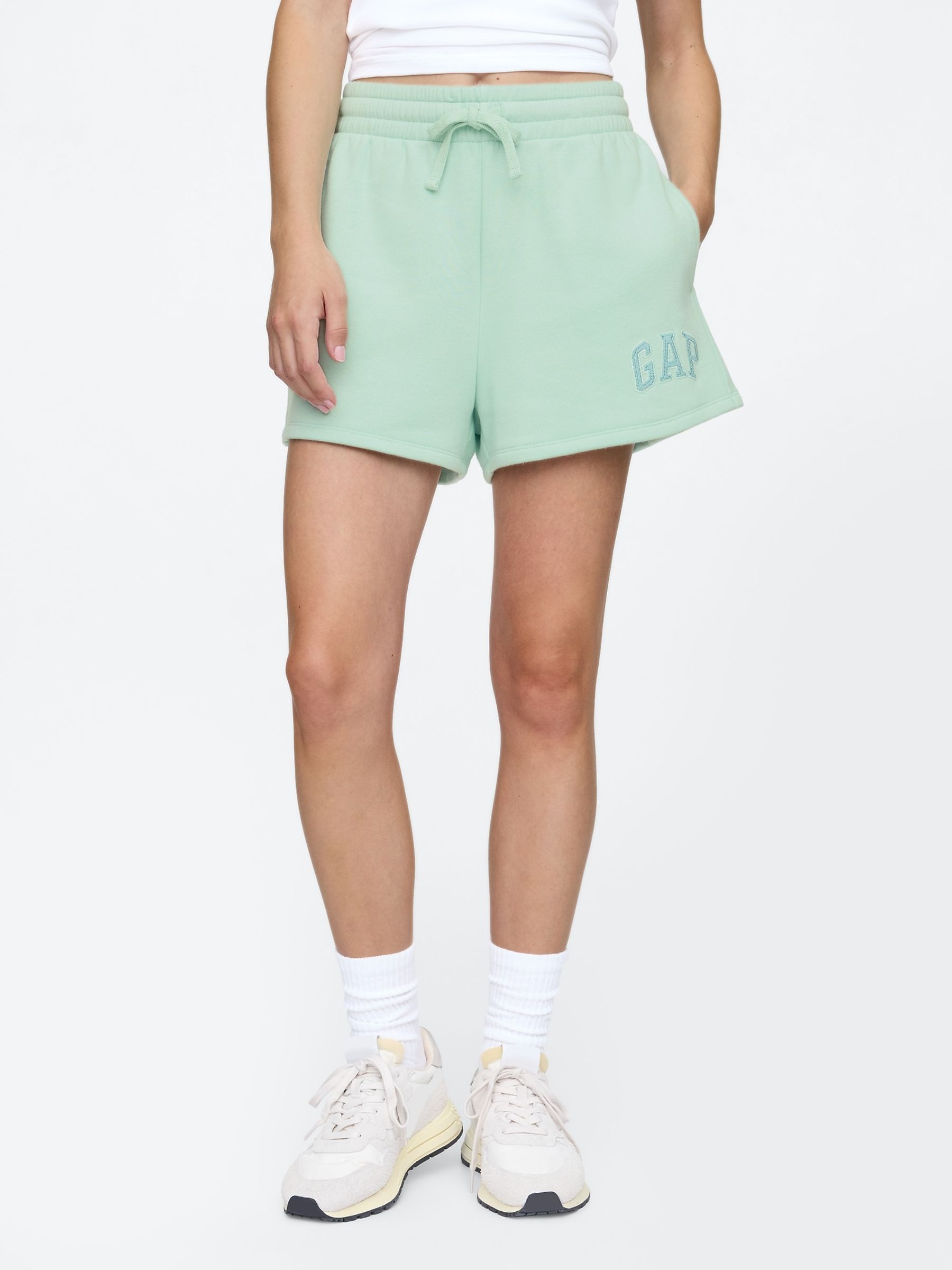 Green Logo Pull On Shorts - Image 1 of 5