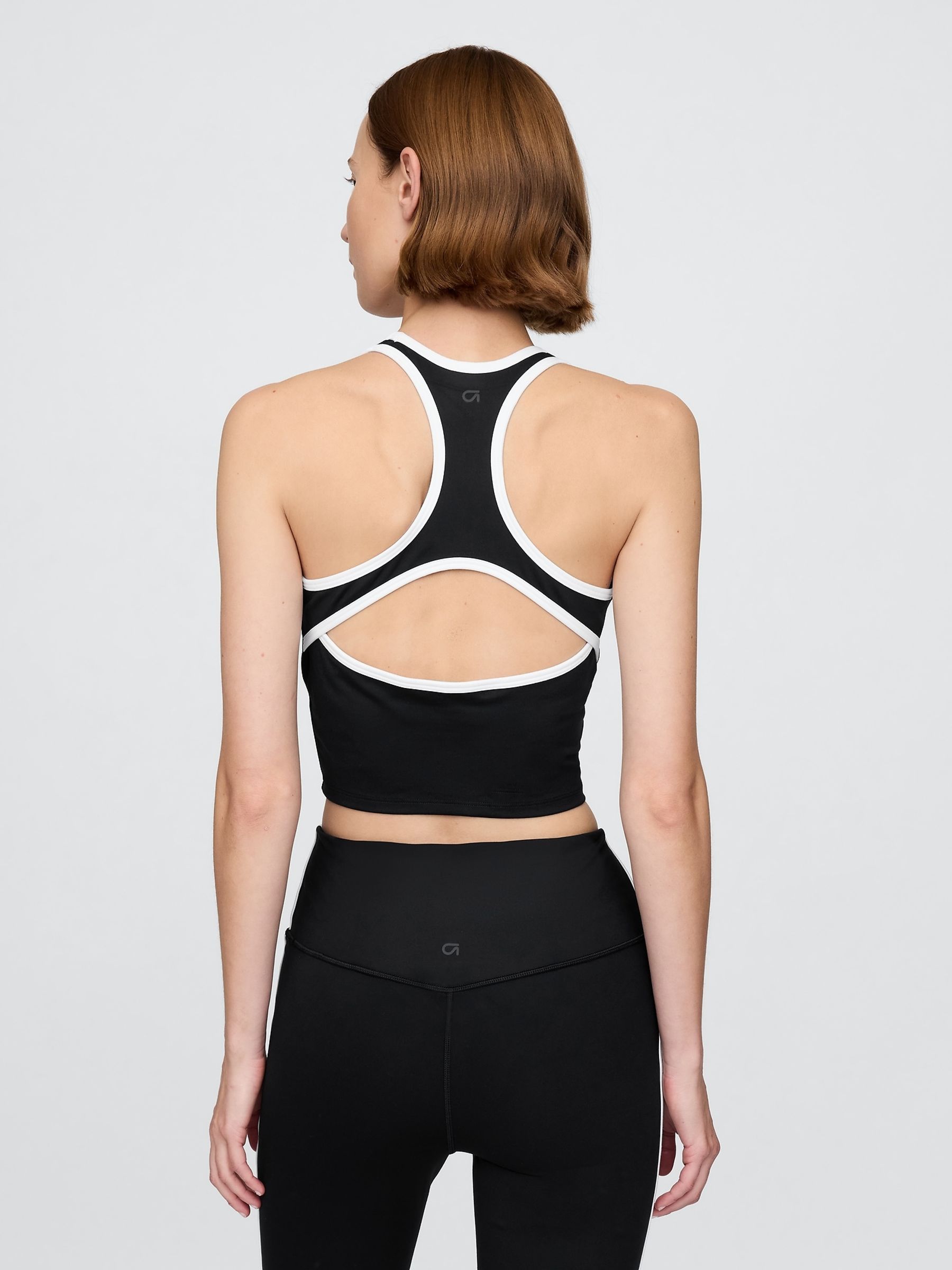 Black/White Power Racerback Brami - Image 2 of 5