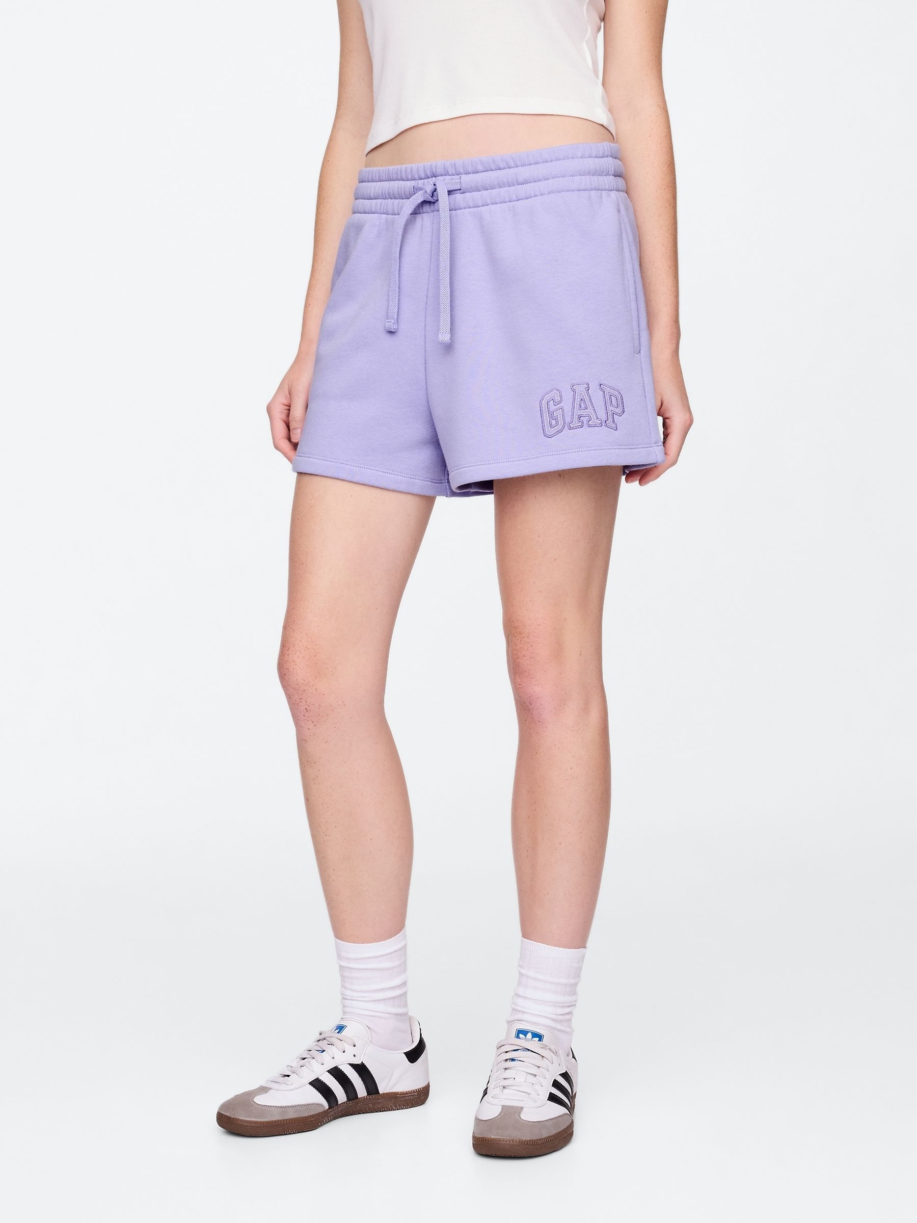 Purple Logo Pull On Shorts - Image 1 of 5