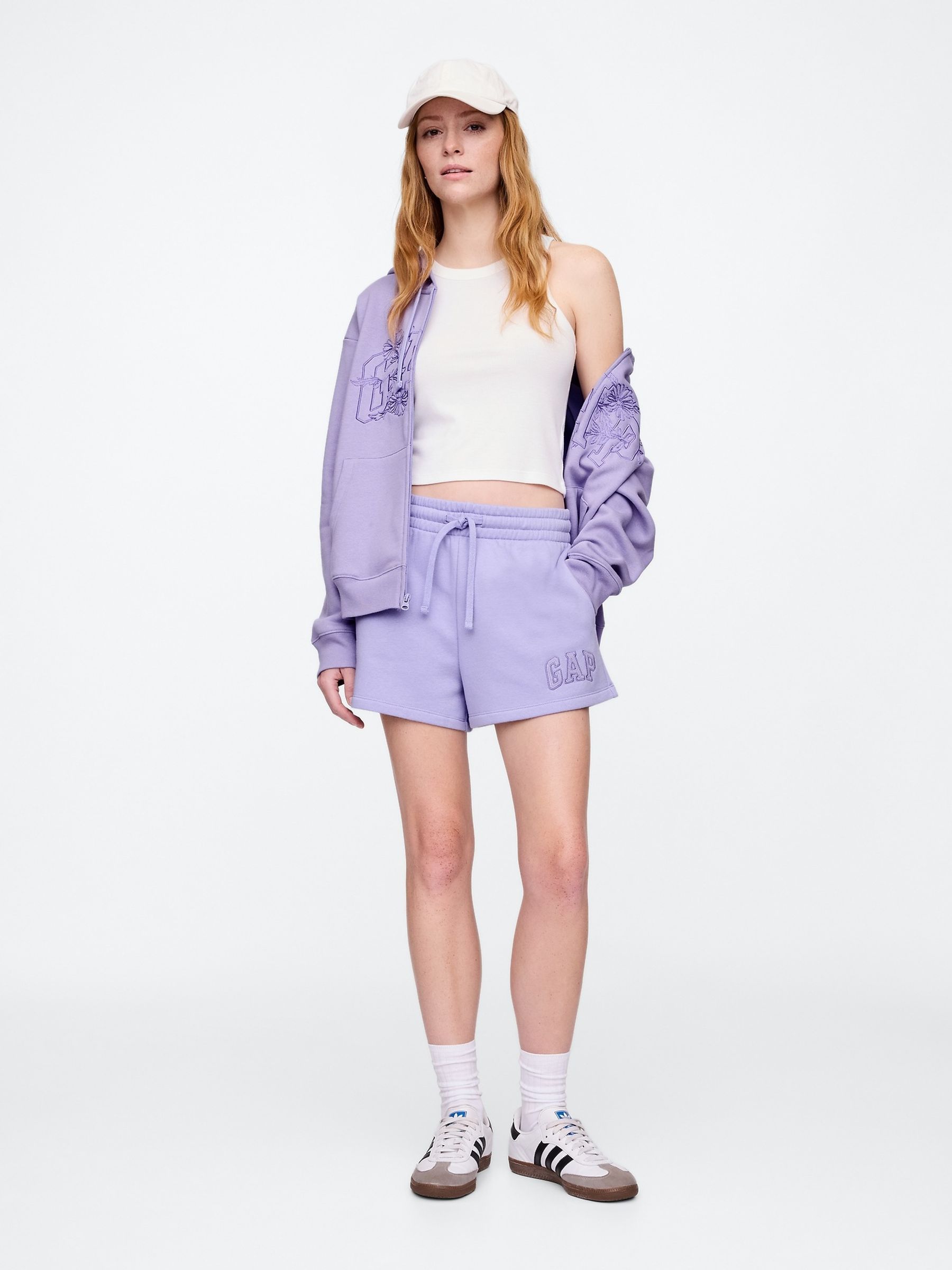 Purple Logo Pull On Shorts - Image 2 of 5
