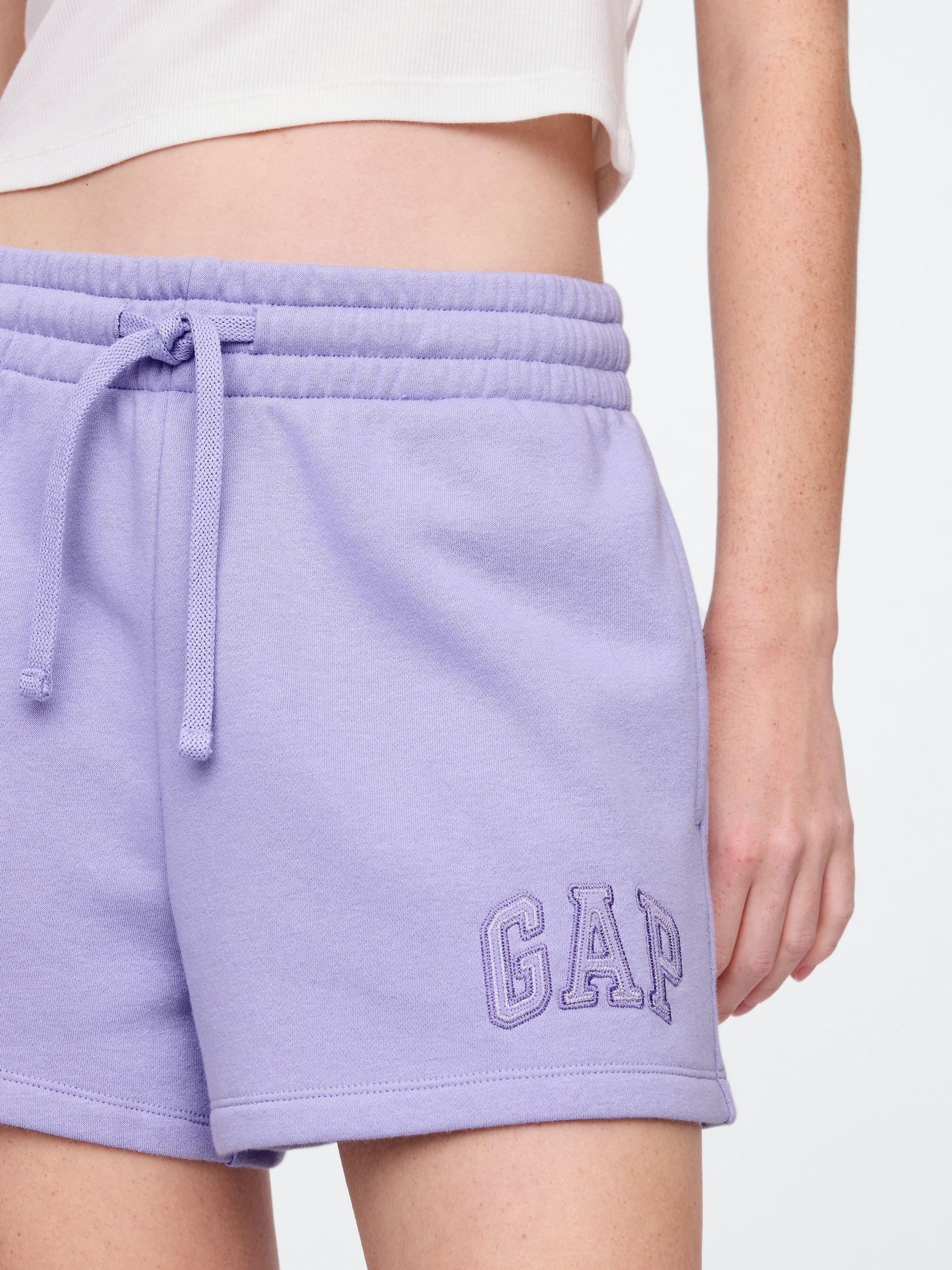 Purple Logo Pull On Shorts - Image 4 of 5