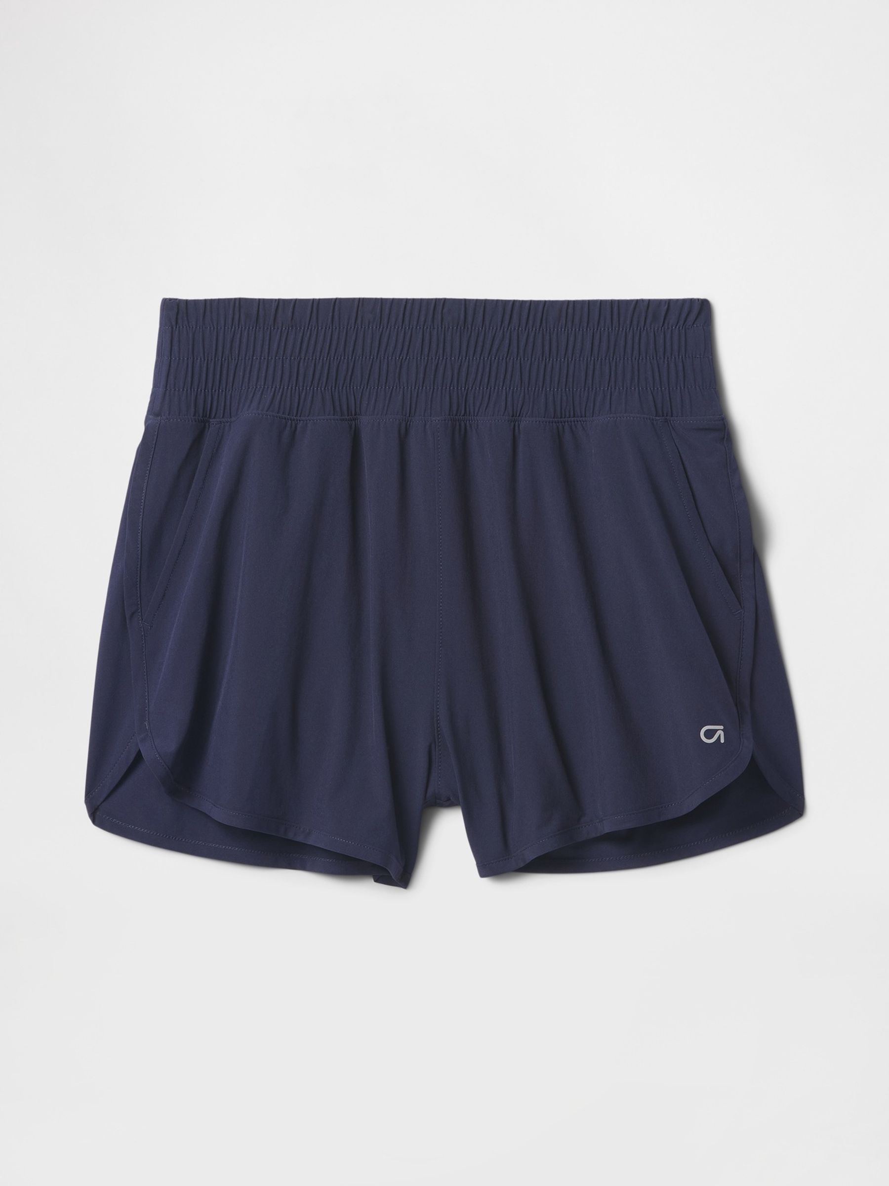 Navy Blue High Waisted Running Shorts - Image 5 of 5