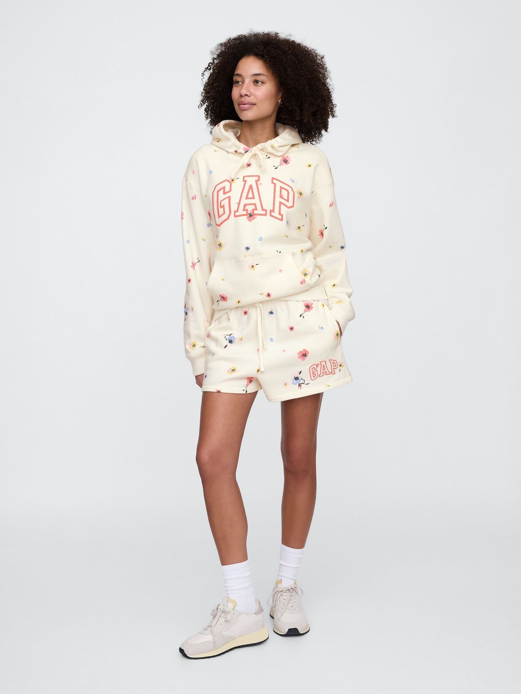 Cream Logo Pull On Shorts - Image 2 of 5