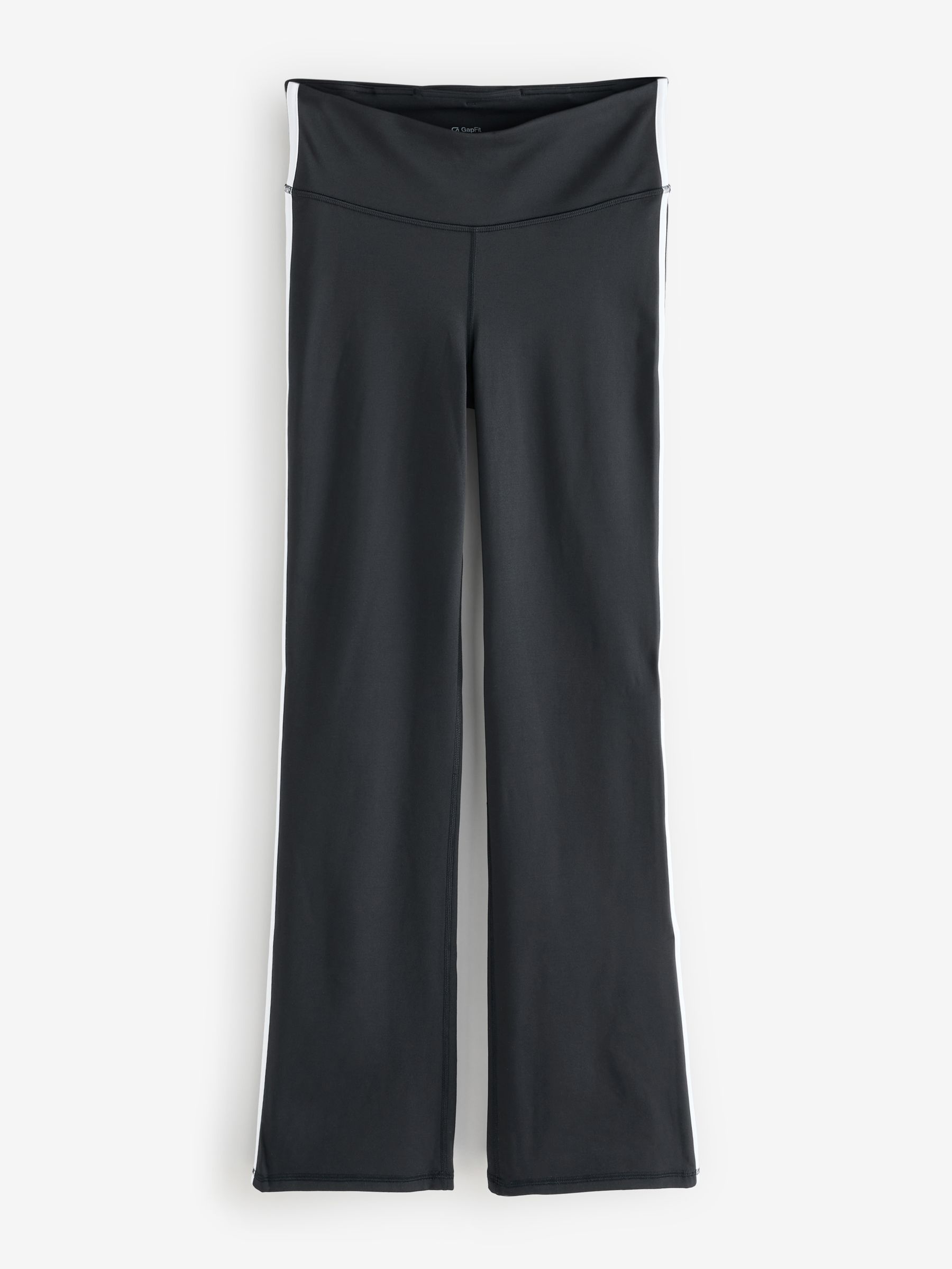 Black Flare High Waisted Power Stretch Leggings - Image 1 of 4