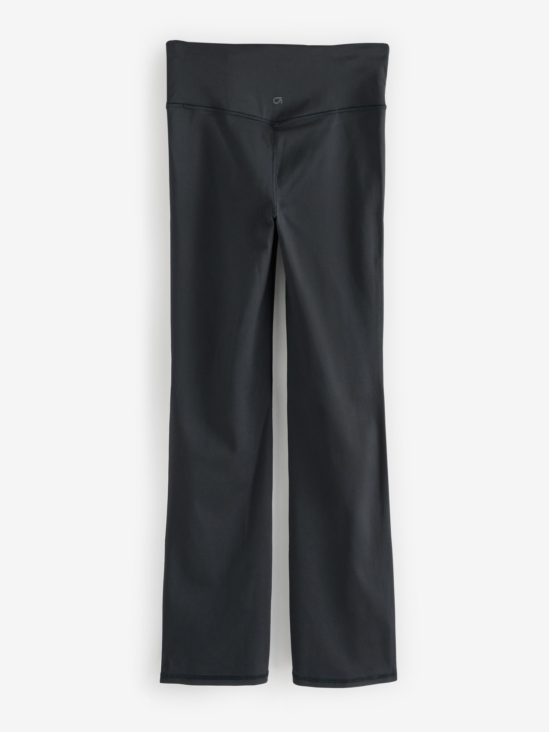 Black Flare High Waisted Power Stretch Leggings - Image 2 of 4