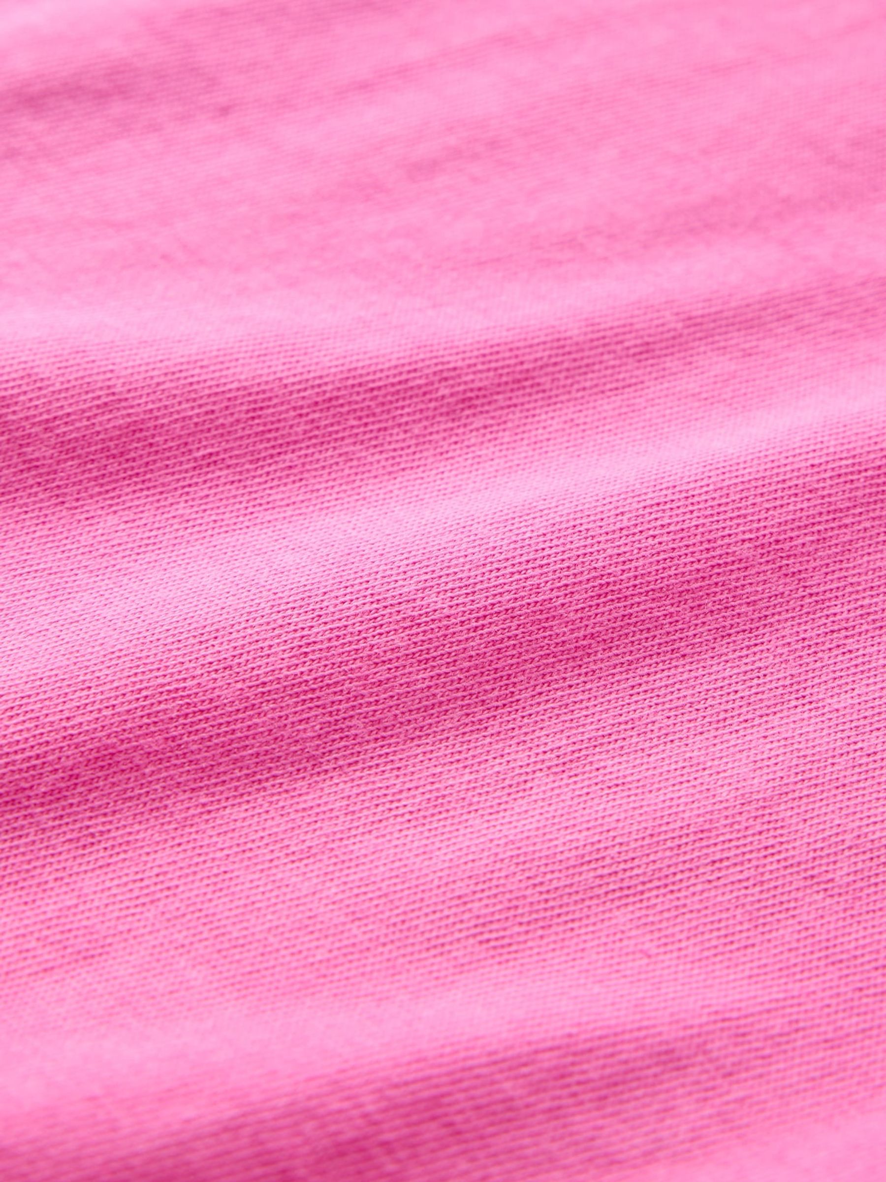 Pink V-Neck Vintage 100% Organic Cotton Short Sleeve T-Shirt - Image 5 of 5