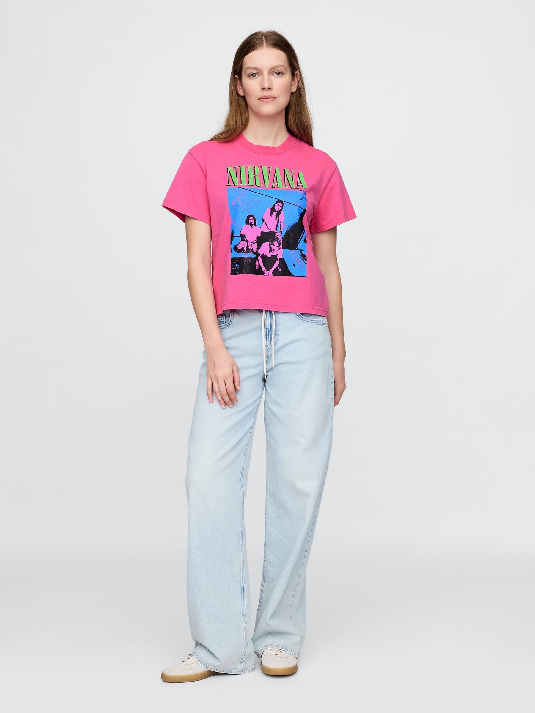 Pink Nirvana Graphic T-Shirt - Image 3 of 5