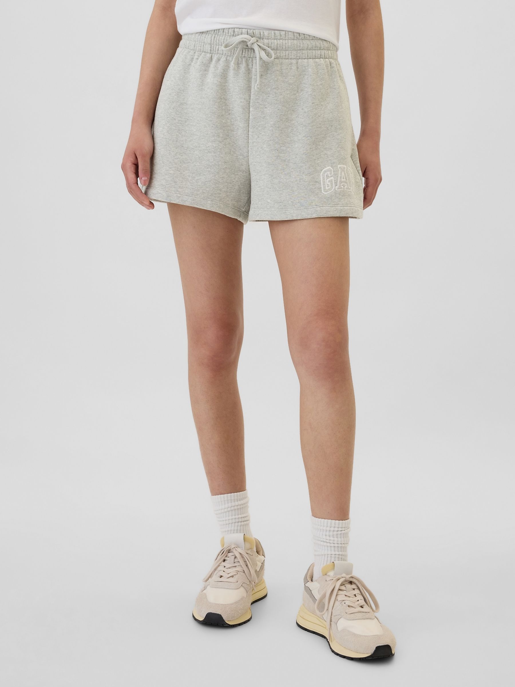 Grey Logo Pull On Shorts - Image 1 of 5