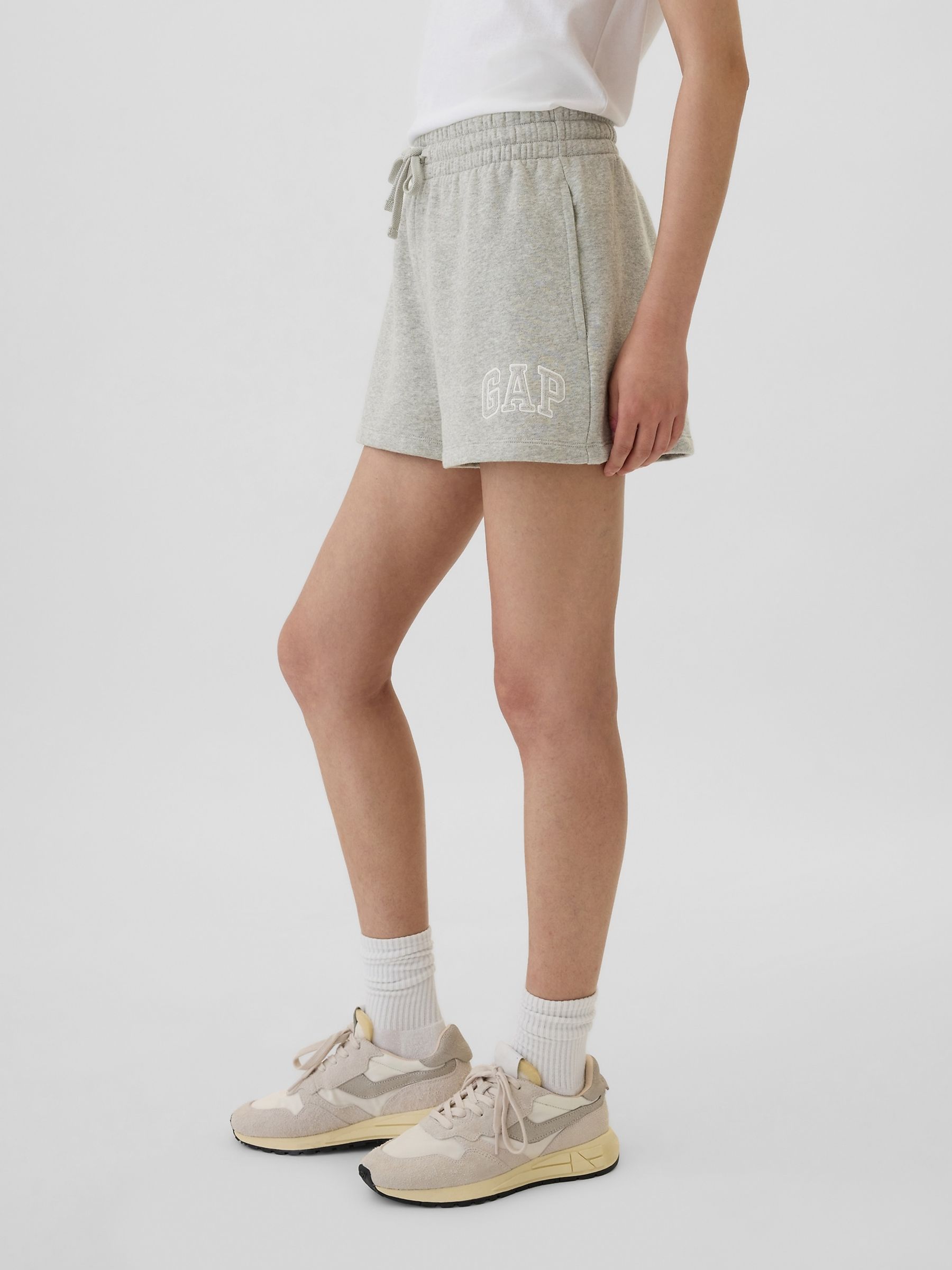 Grey Logo Pull On Shorts - Image 3 of 5