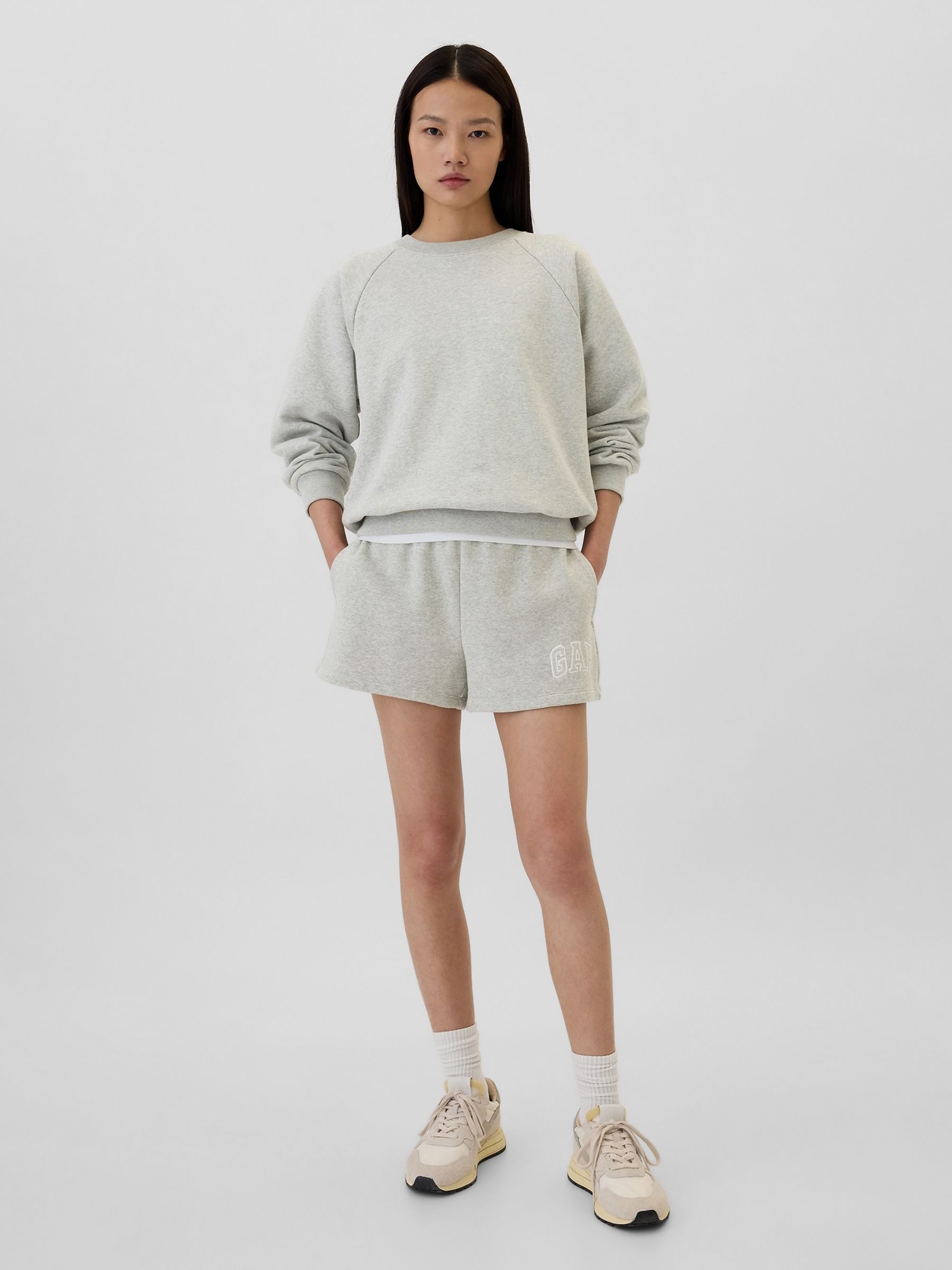 Grey Logo Pull On Shorts - Image 4 of 5