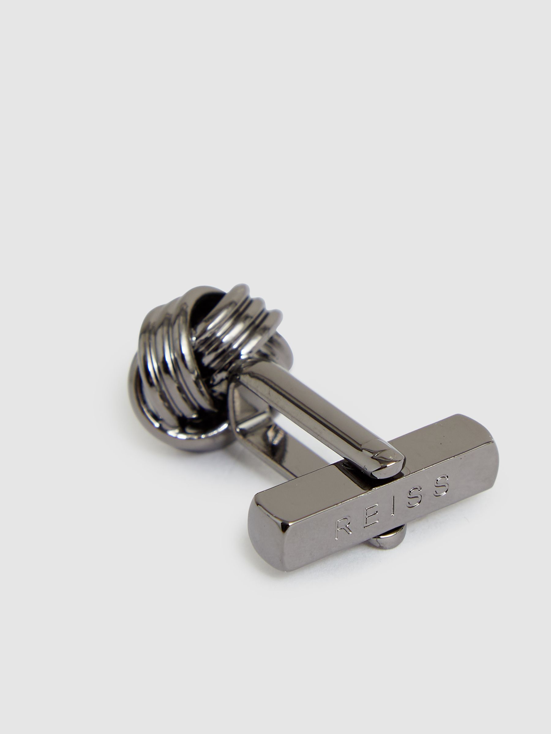 Knot Cufflinks in Gunmetal - image 3