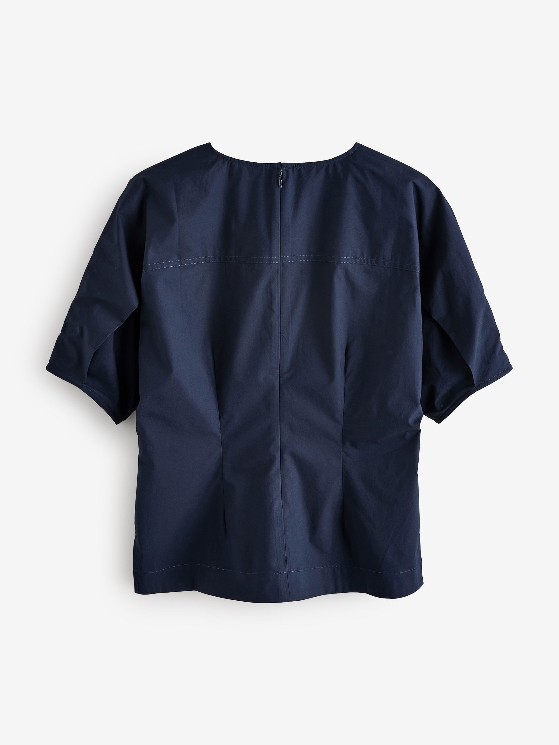 Banana Republic Blue Round Neck Blouse Top - Image 2 of 4