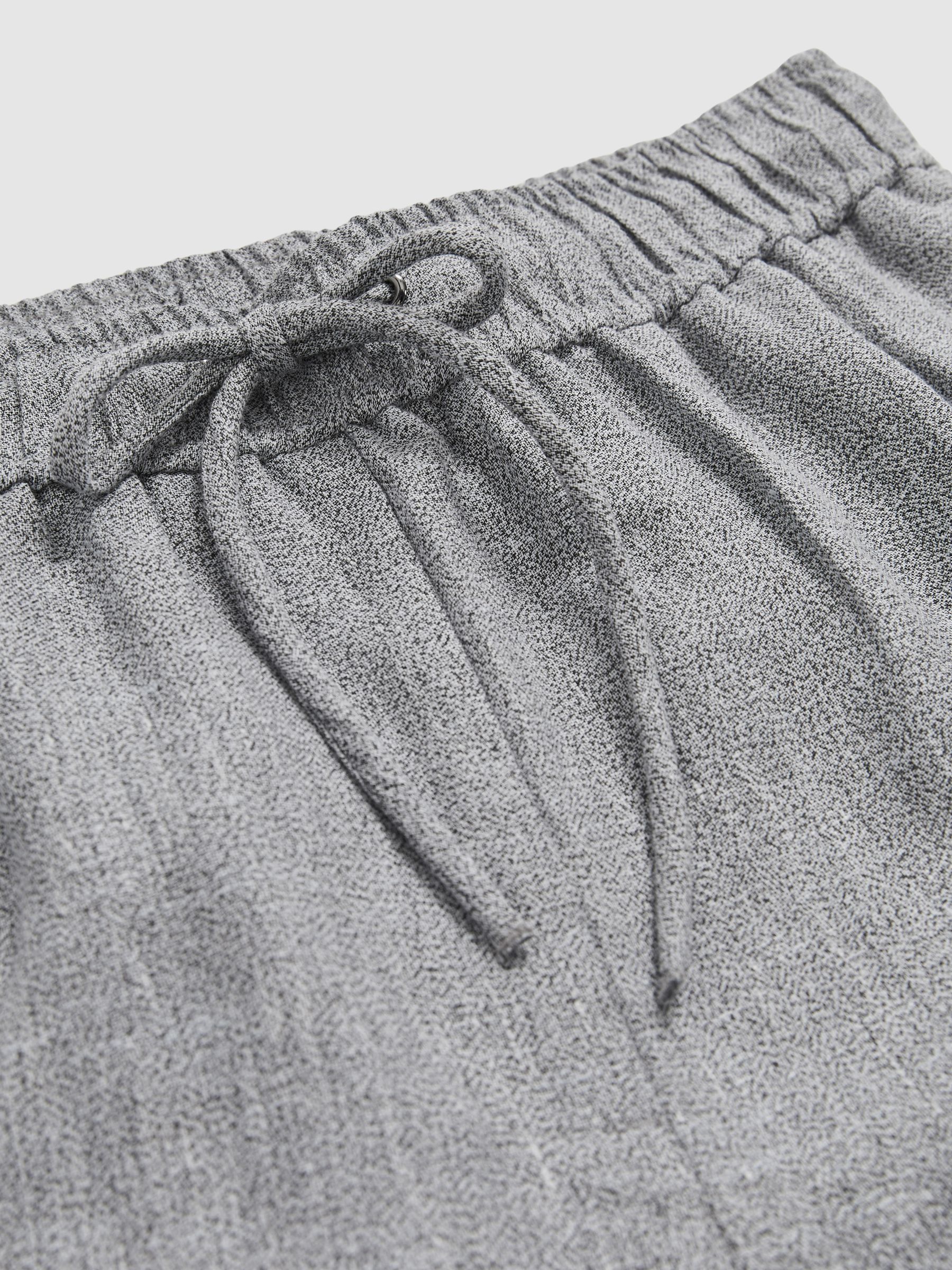 Petite Linen-Blend Wide-Leg Trousers in Blue - Image 6 of 7