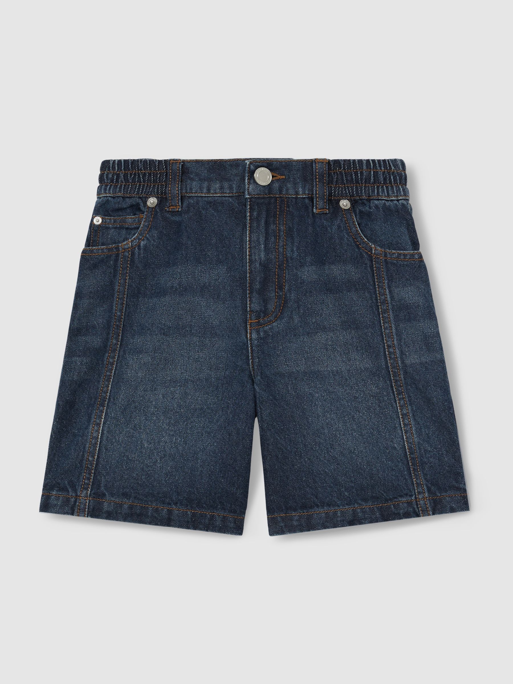 4-9 yrs Knee-Length Denim Shorts in Blue - Image 2 of 5