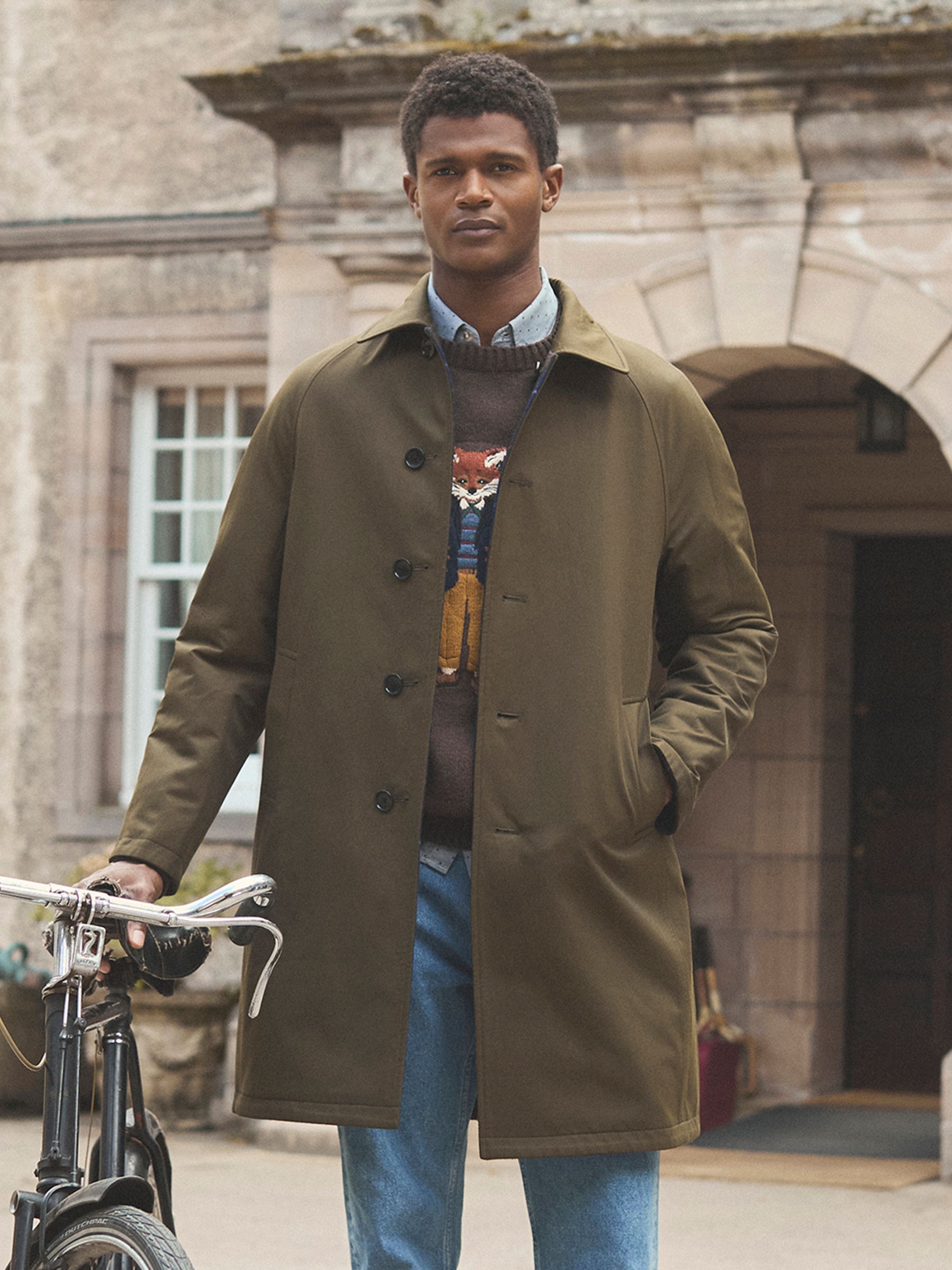 Khaki Green Reversible Mac - Image 2 of 8