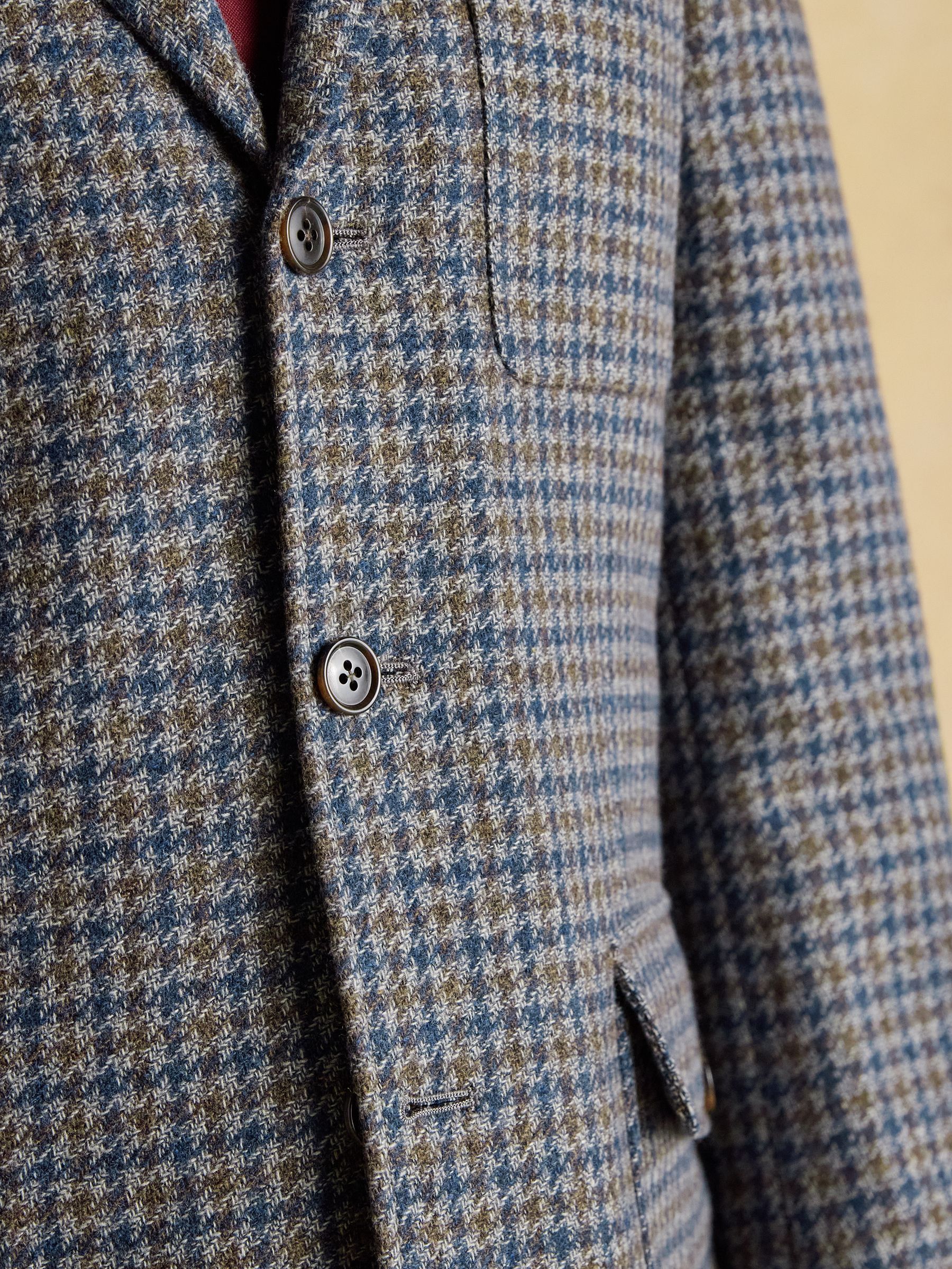 Grey Heritage Puppytooth Wool Blend Blazer - Image 11 of 15