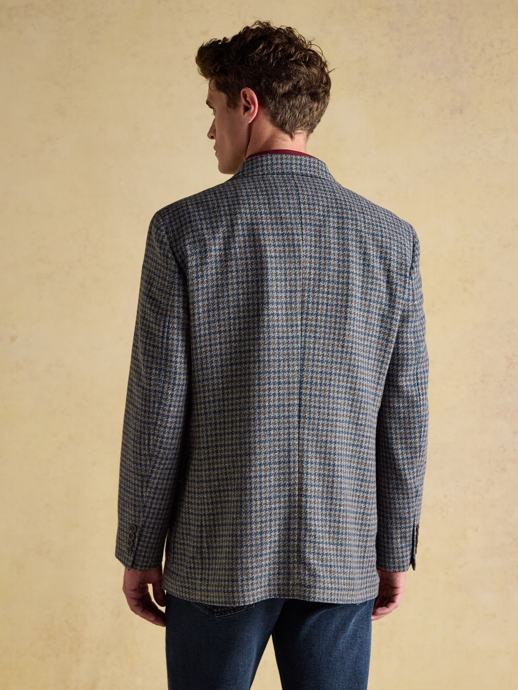 Grey Heritage Puppytooth Wool Blend Blazer - Image 4 of 15