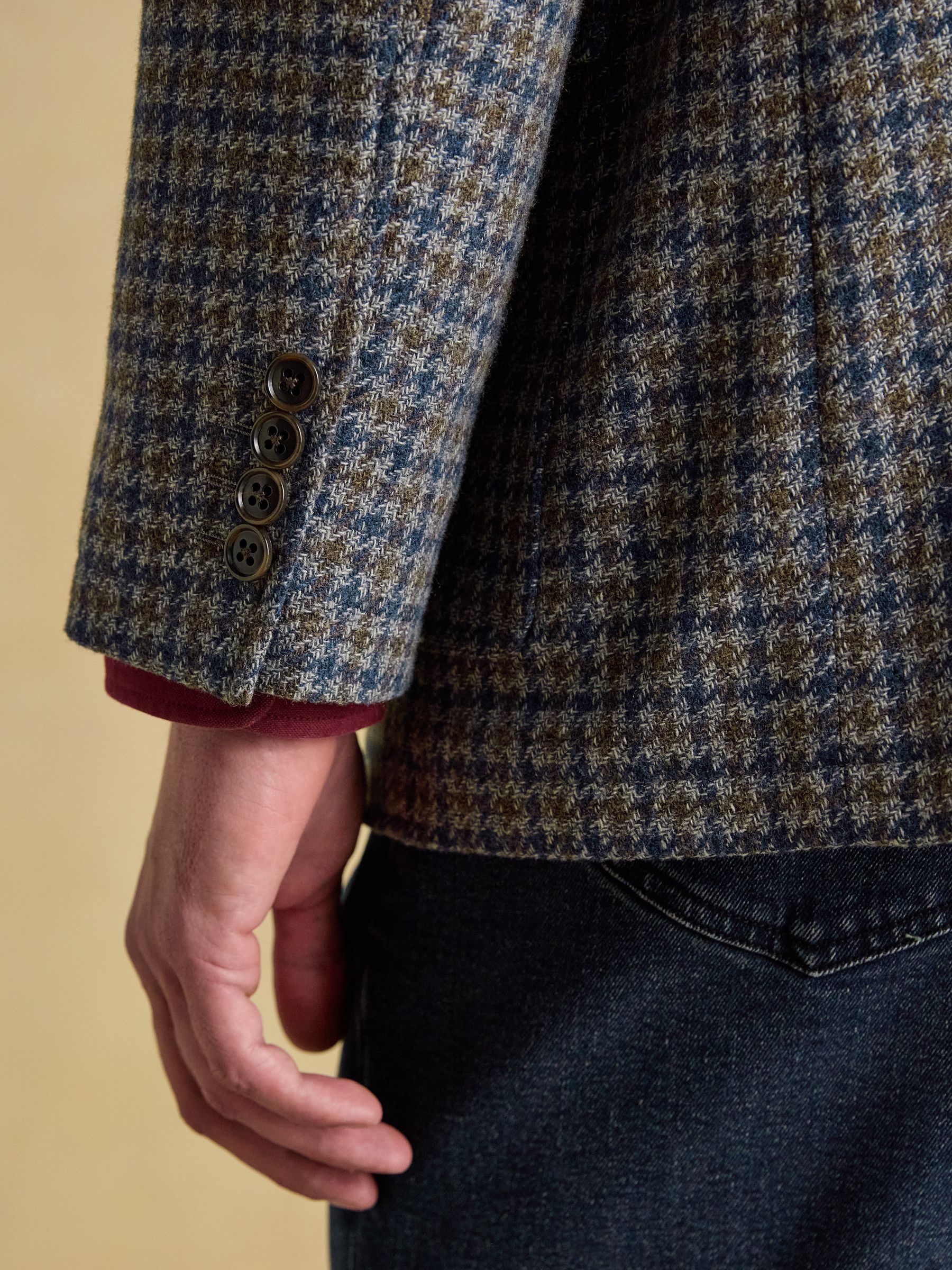 Grey Heritage Puppytooth Wool Blend Blazer - Image 6 of 15