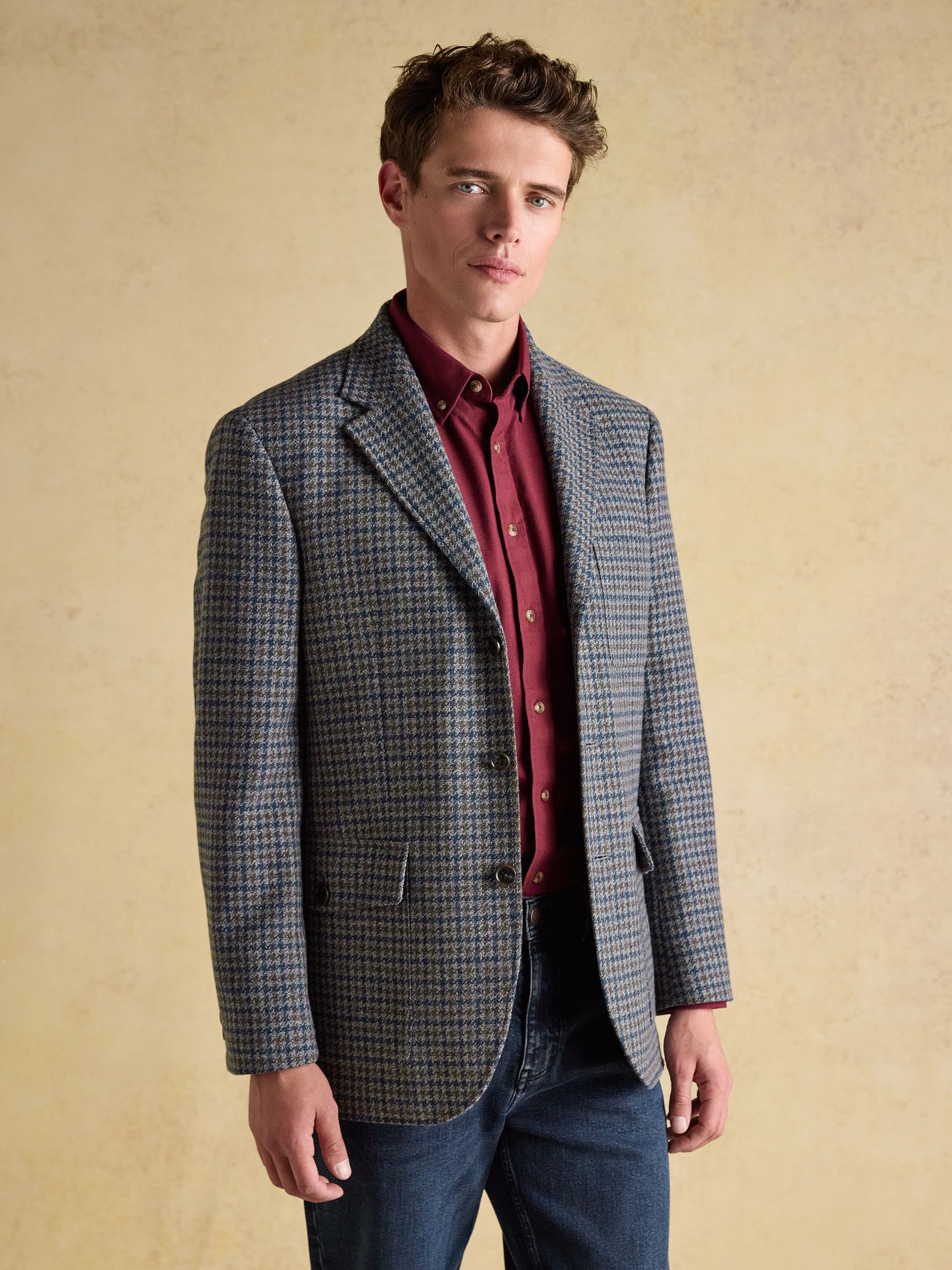 Grey Heritage Puppytooth Wool Blend Blazer - Image 8 of 15