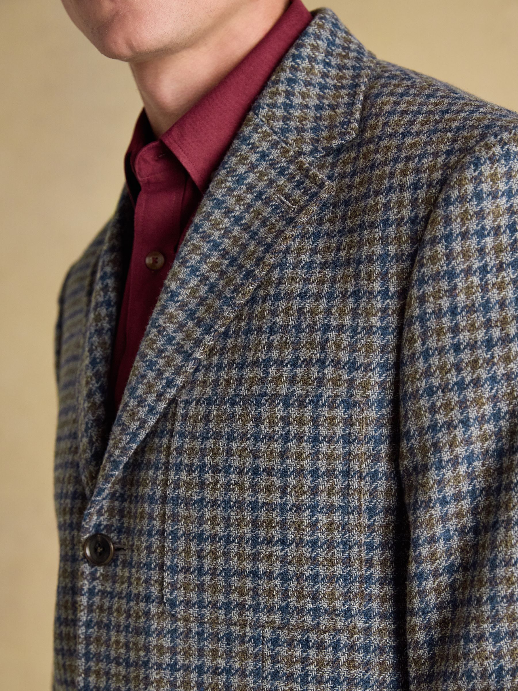 Grey Heritage Puppytooth Wool Blend Blazer - Image 9 of 15