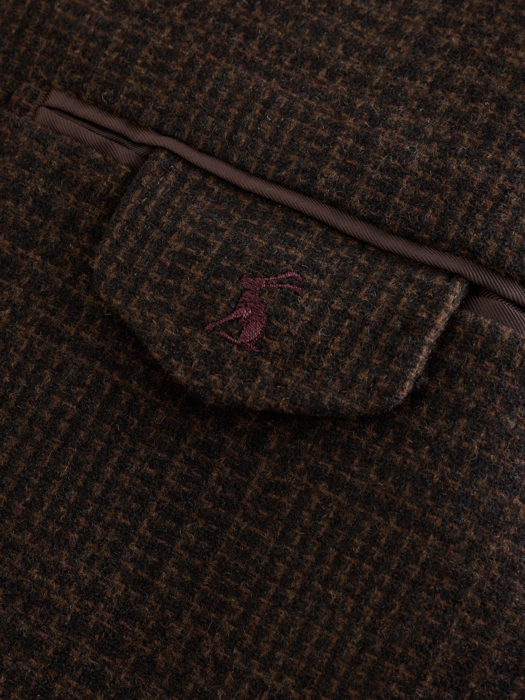 Brown Wool Blend Check Blazer - Image 15 of 18