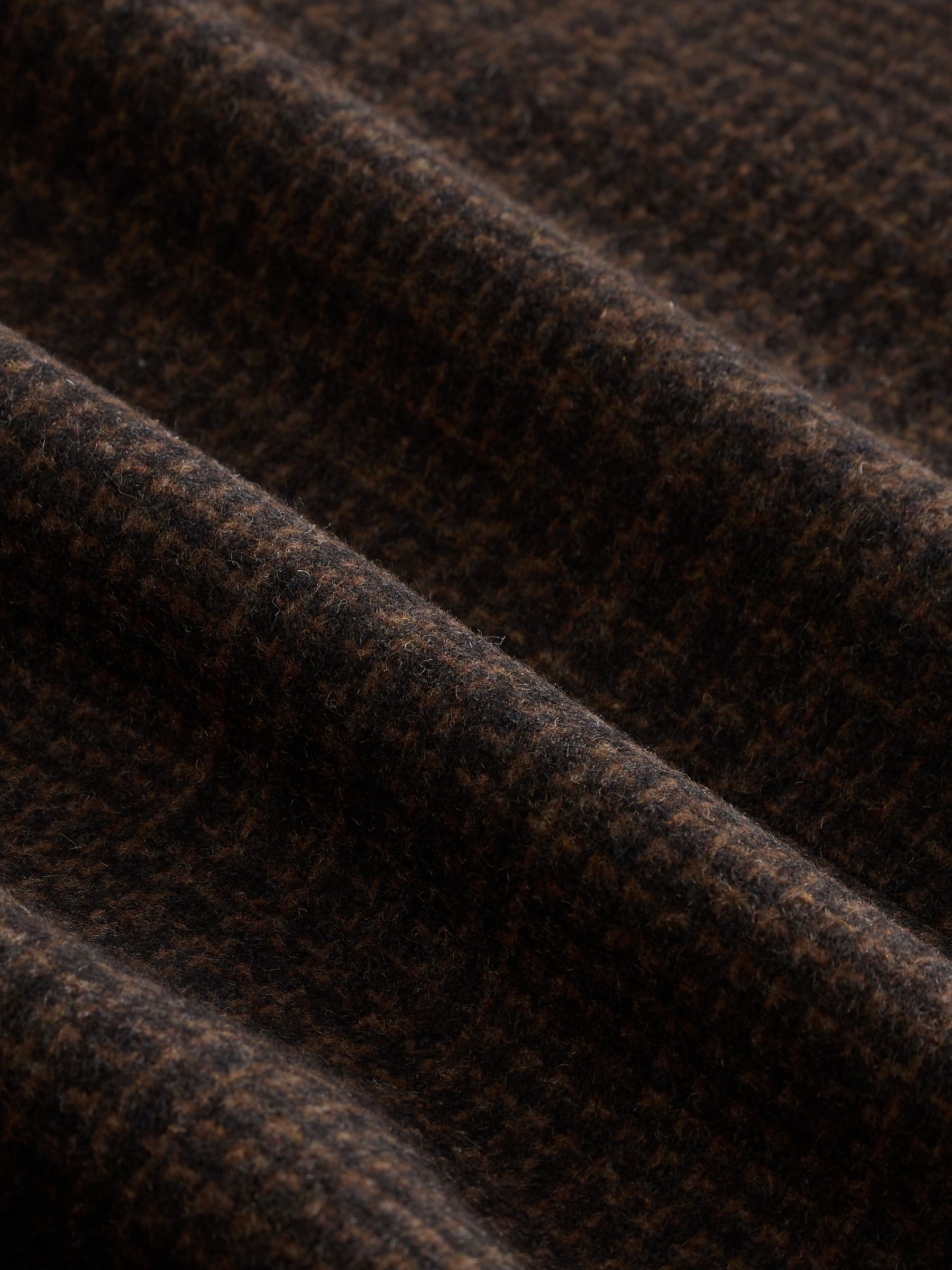 Brown Wool Blend Check Blazer - Image 17 of 18