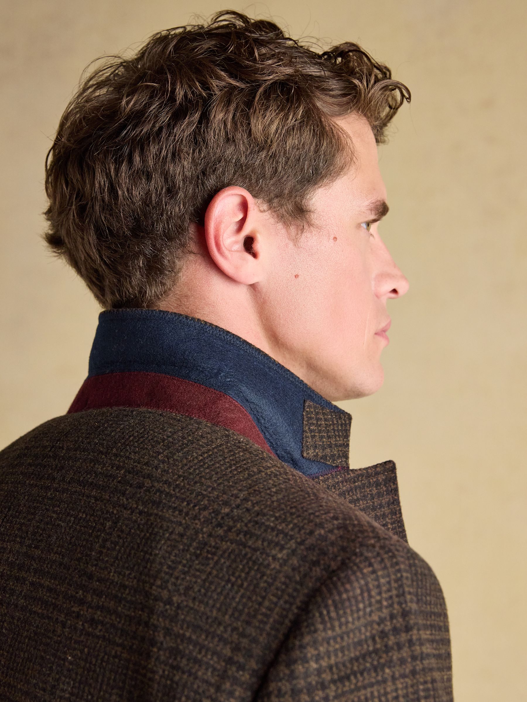 Brown Wool Blend Check Blazer - Image 6 of 18