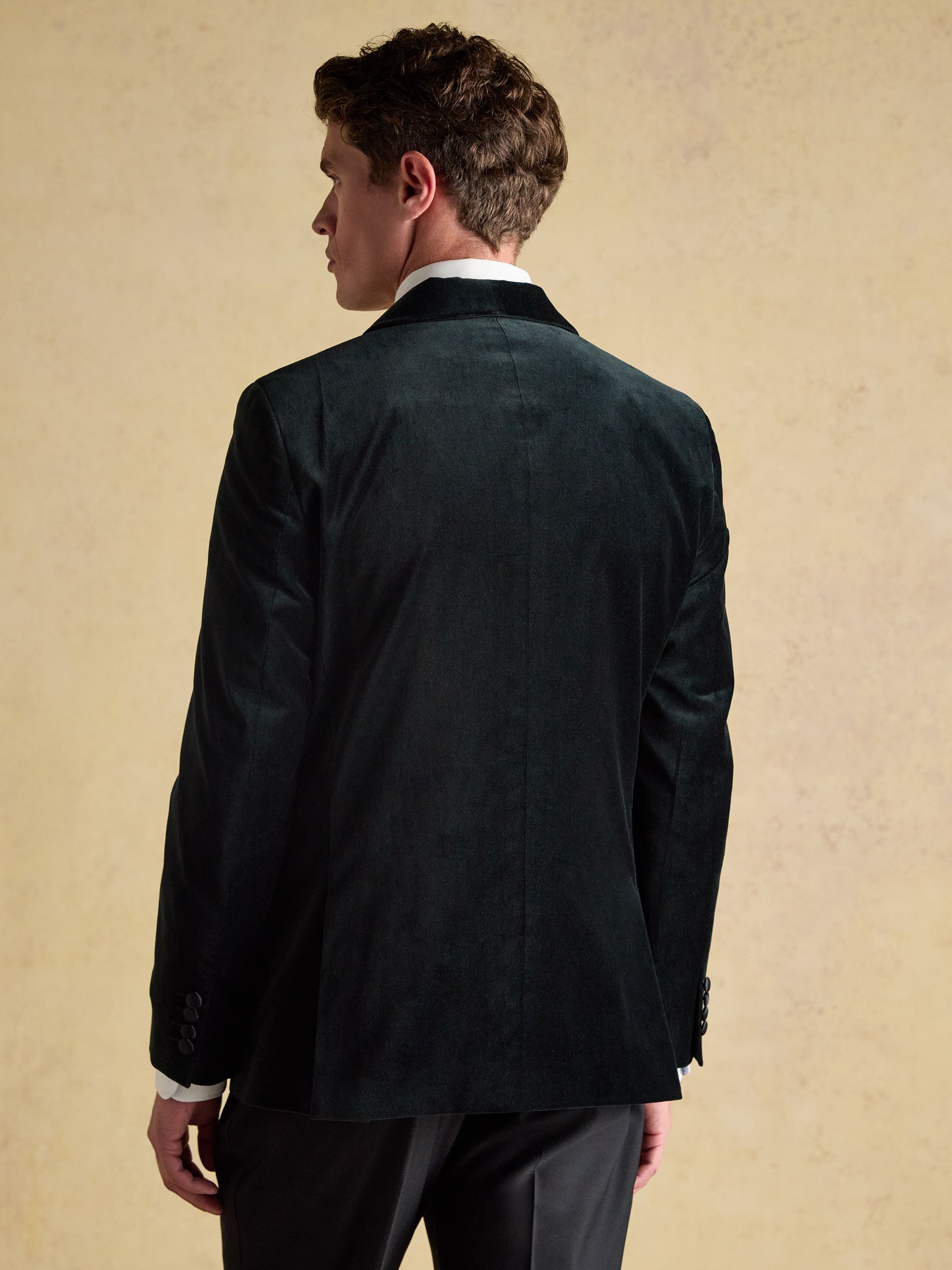 Green Velvet Suit Jacket - Image 2 of 9