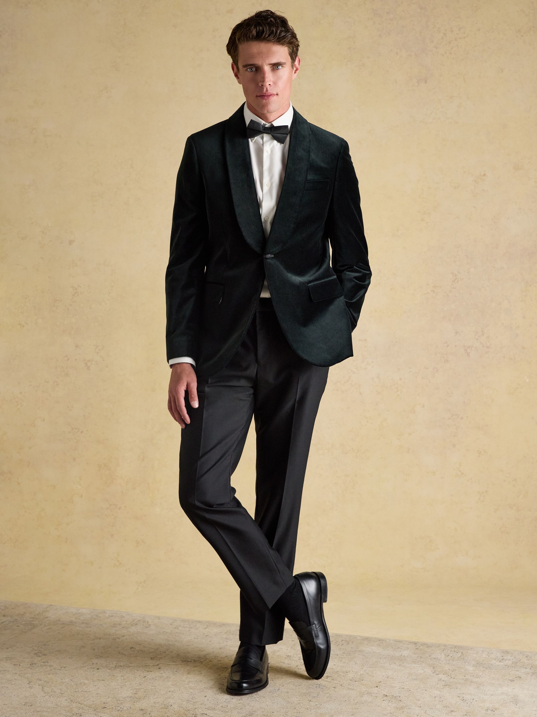 Green Velvet Suit Jacket - Image 6 of 9