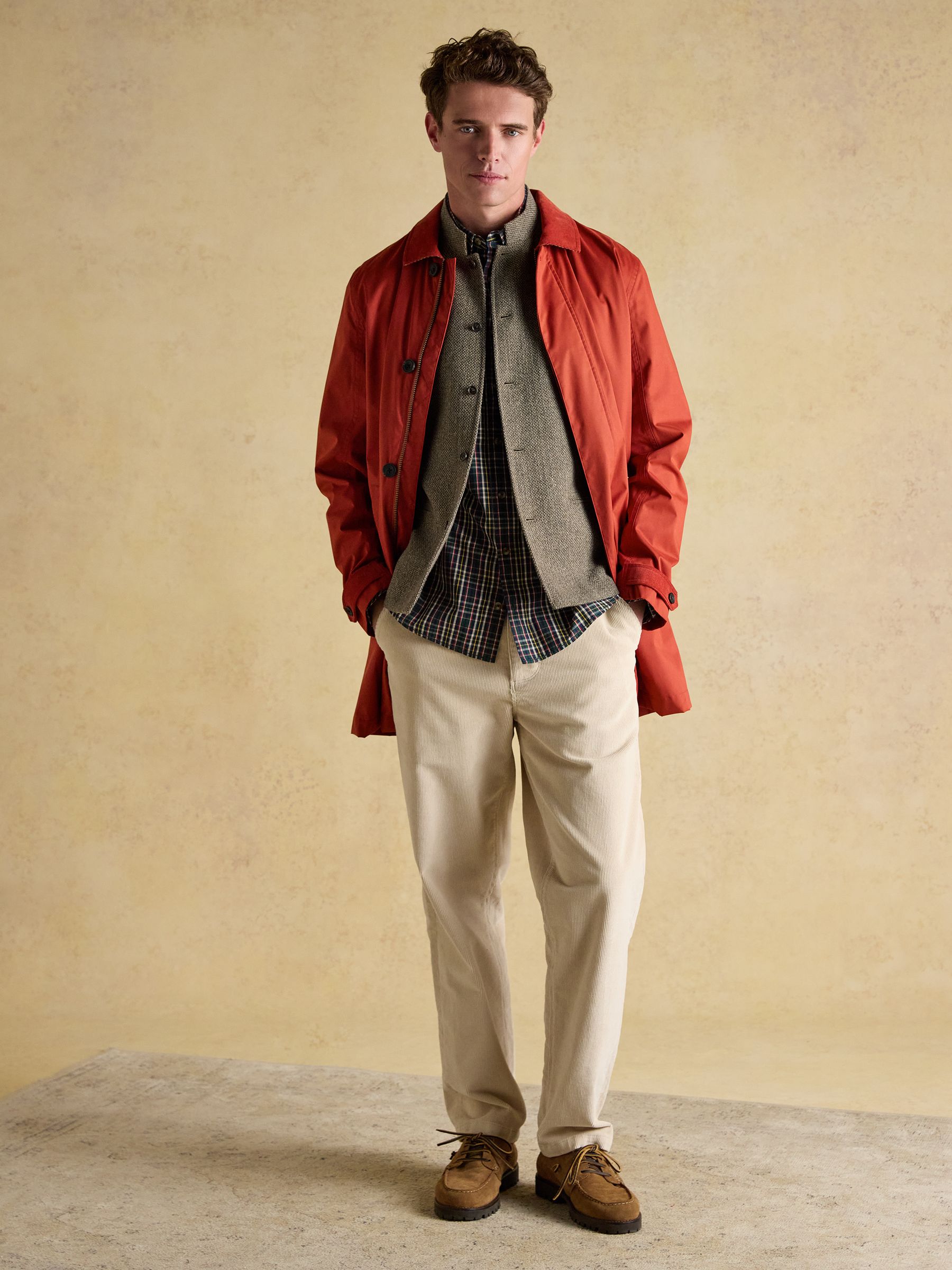 Stone Wool Blend Tweed Gilet - Image 13 of 14